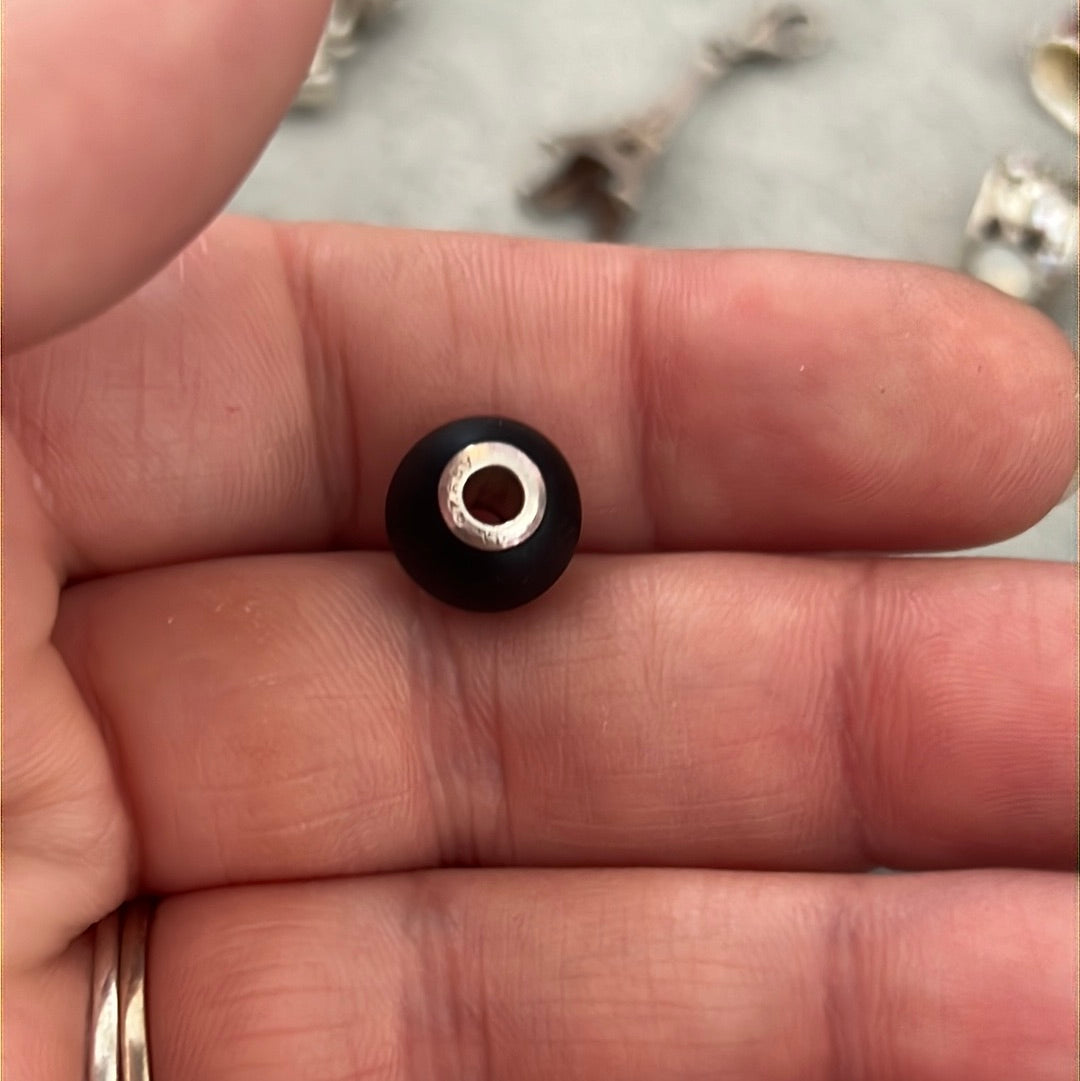 Genuine Thomas Sabo Karma Matte Black Obsidean Charm