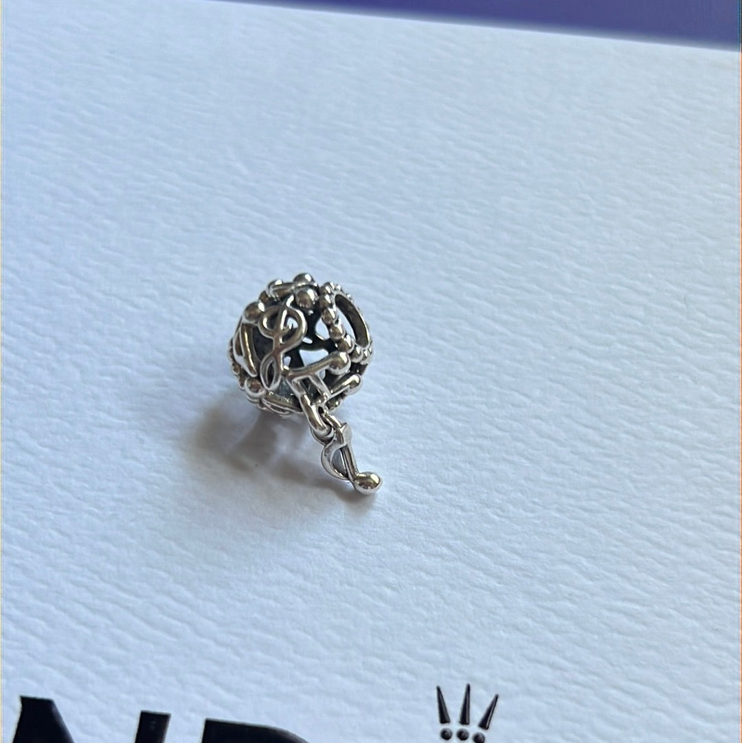 Genuine Pandora Openwork Music Note Dangle Charm