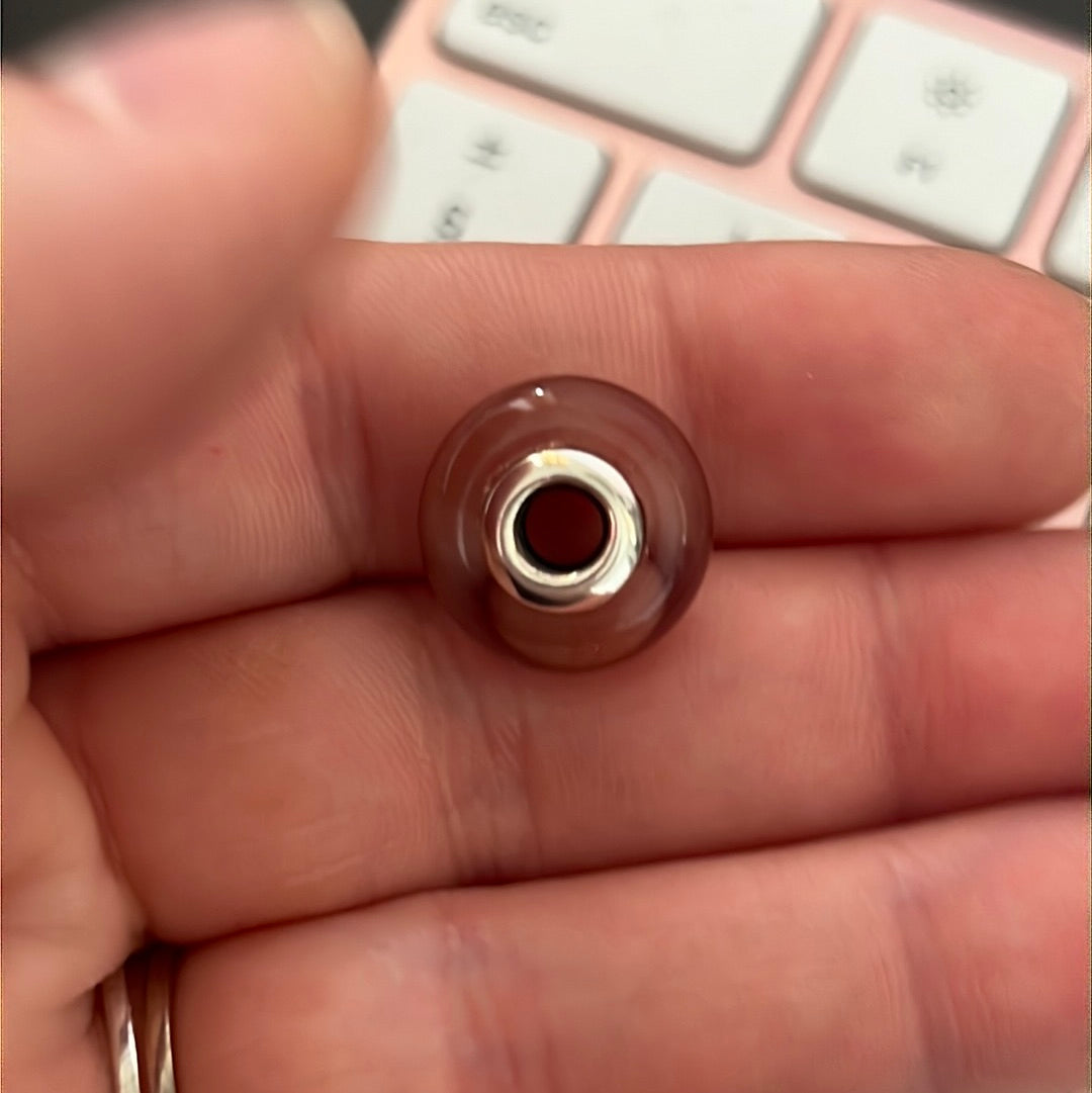 Genuine Pandora Red Twinkle Gold GlitterMurano Glass Charm