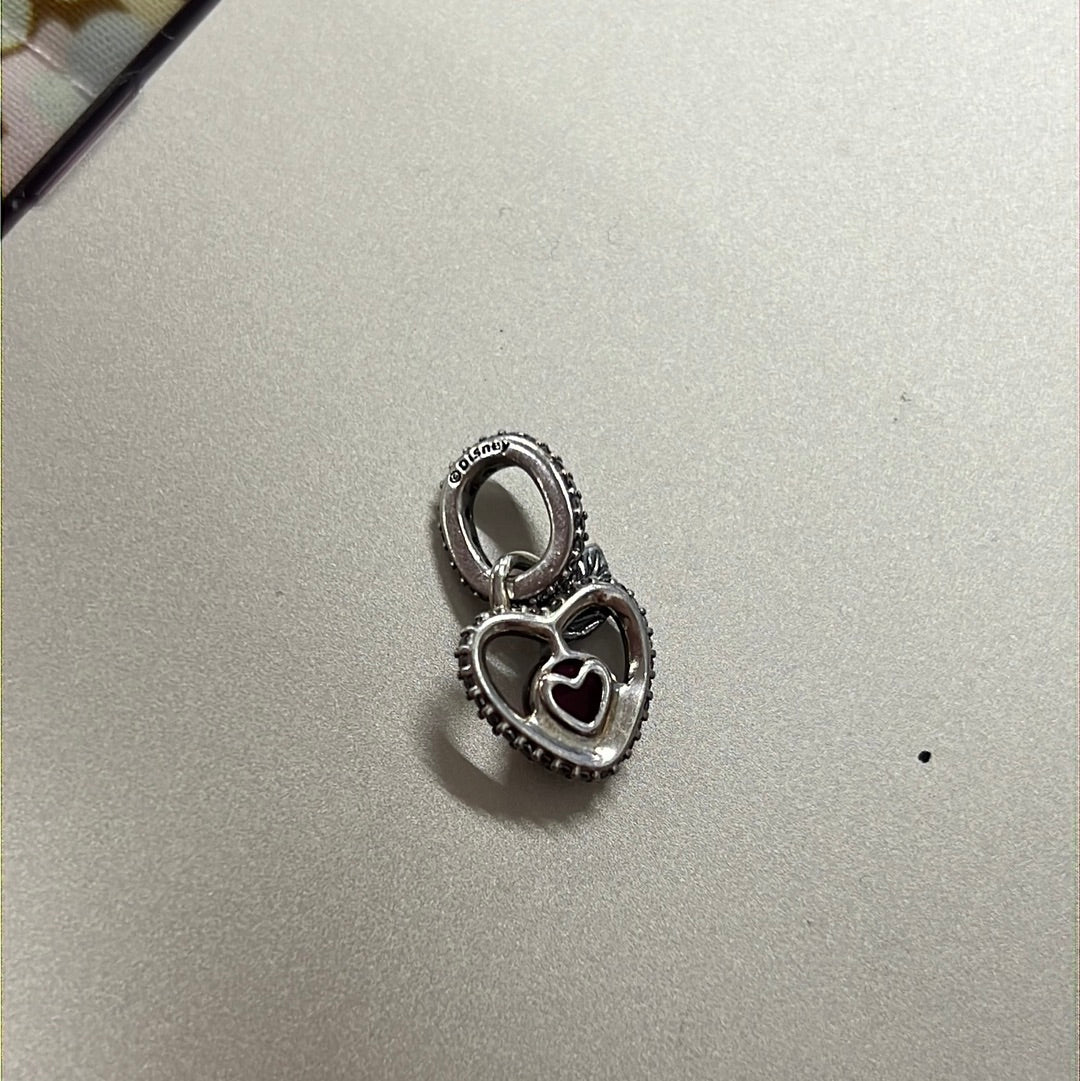 Genuine Disney Pandora Snow White's Apple Pave New Dangle Charm