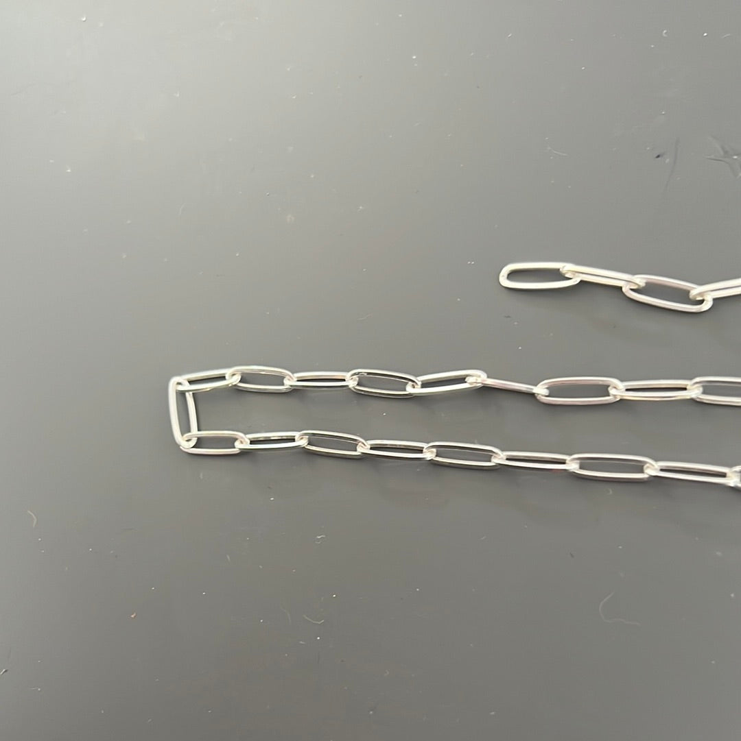 Genuine Thomas Sabo Link Paperclip Necklace 45cm Adjustable