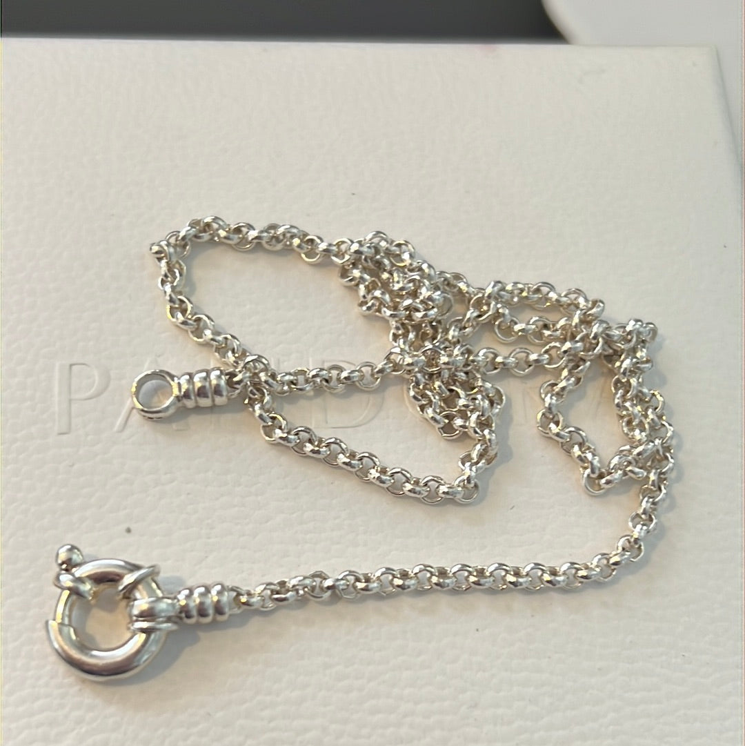 Genuine Links of London Sterling Silver Mini Belcher 40cm Short Necklace