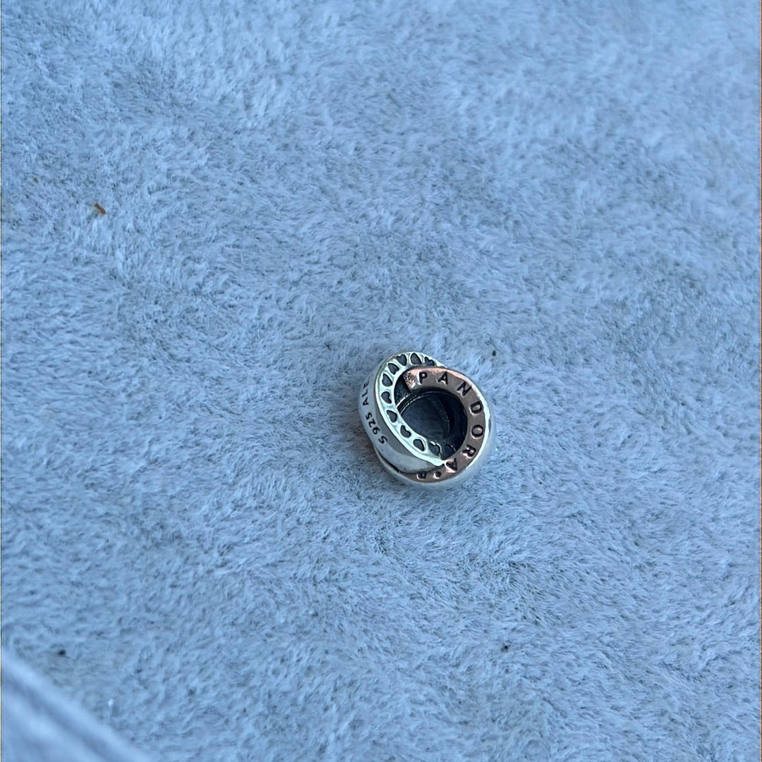 Genuine Pandora Open Double Circle Charm