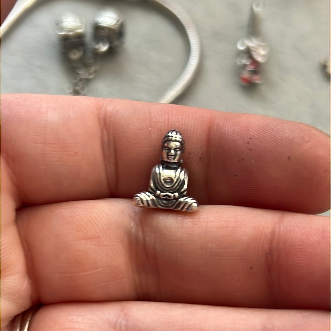 sterling Silver Buddha Spiritual Charm