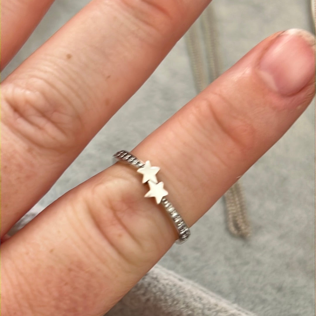 Genuine Pandora Pave Shooting Star Band Ring Ring Size 56