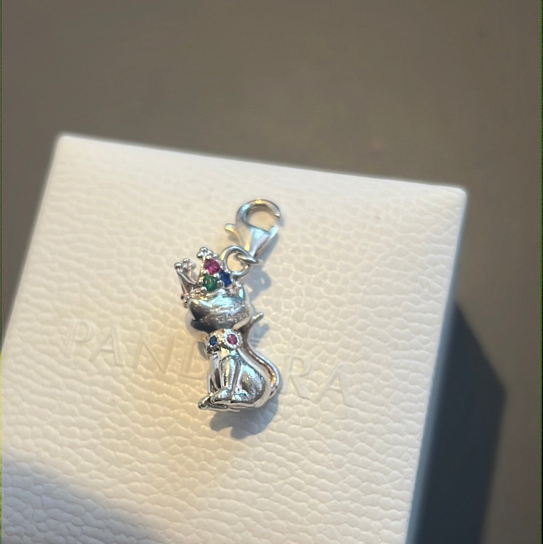 Genuine Thomas Sabo Pave Princess Pave Cat Clip Charm