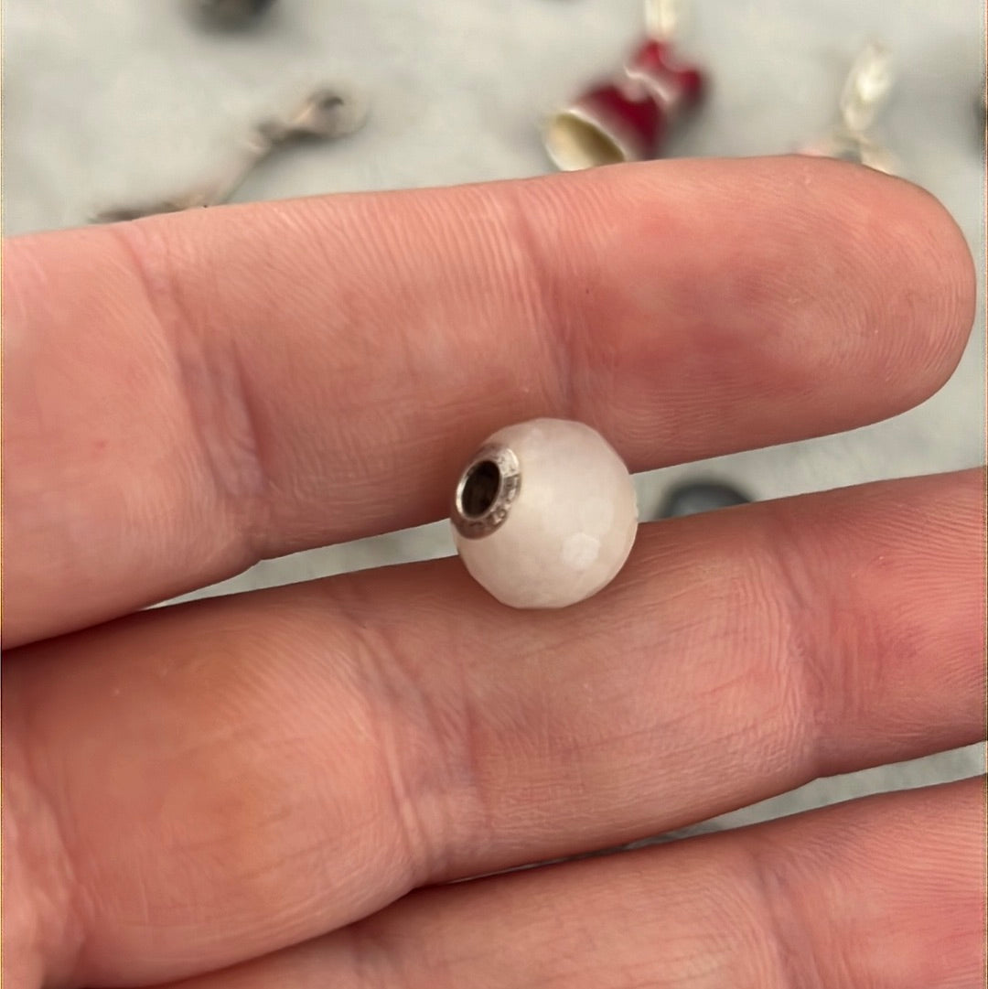 Genuine Thomas Sabo Karma White Agate Faceted Charm