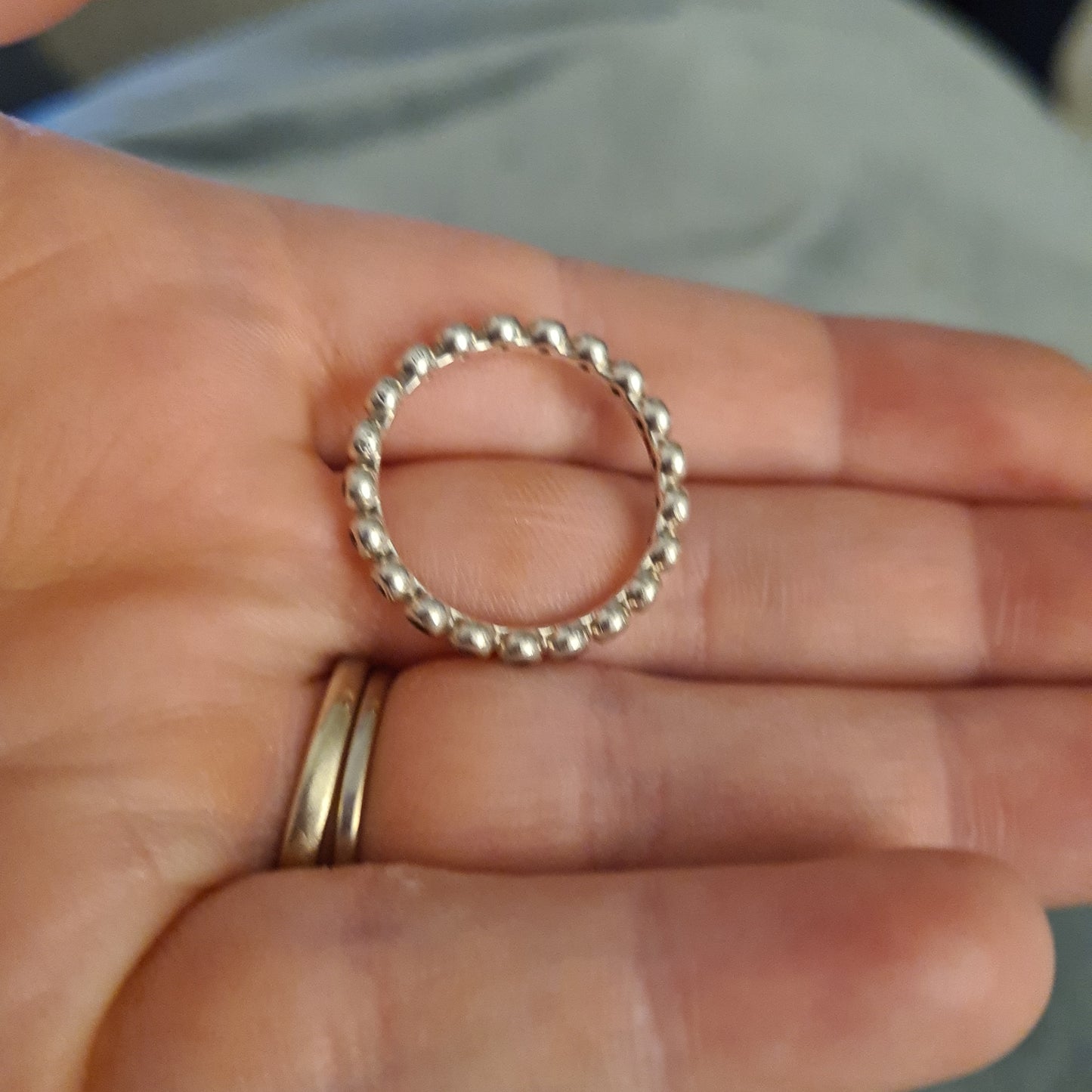 Genuine Pandora Tiny CZ Clear Stone Eternity Band Size 60