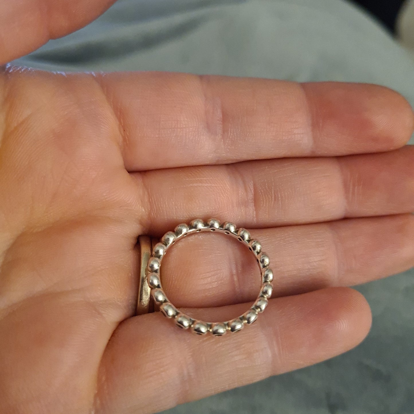 Genuine Pandora Tiny CZ Clear Stone Eternity Band Size 60