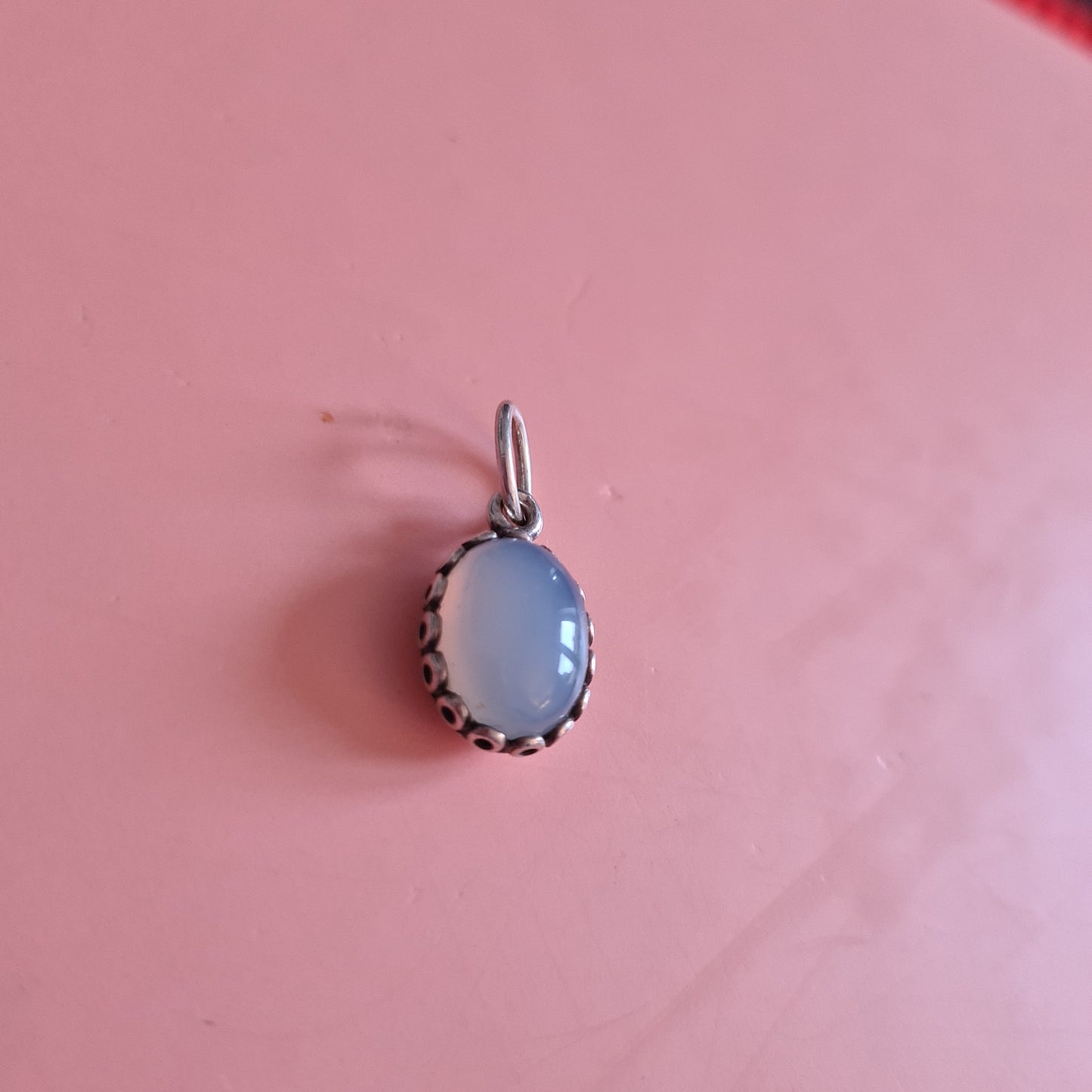 Genuine Pandora Rare and Beautiful Chalcedony Pendant Charm