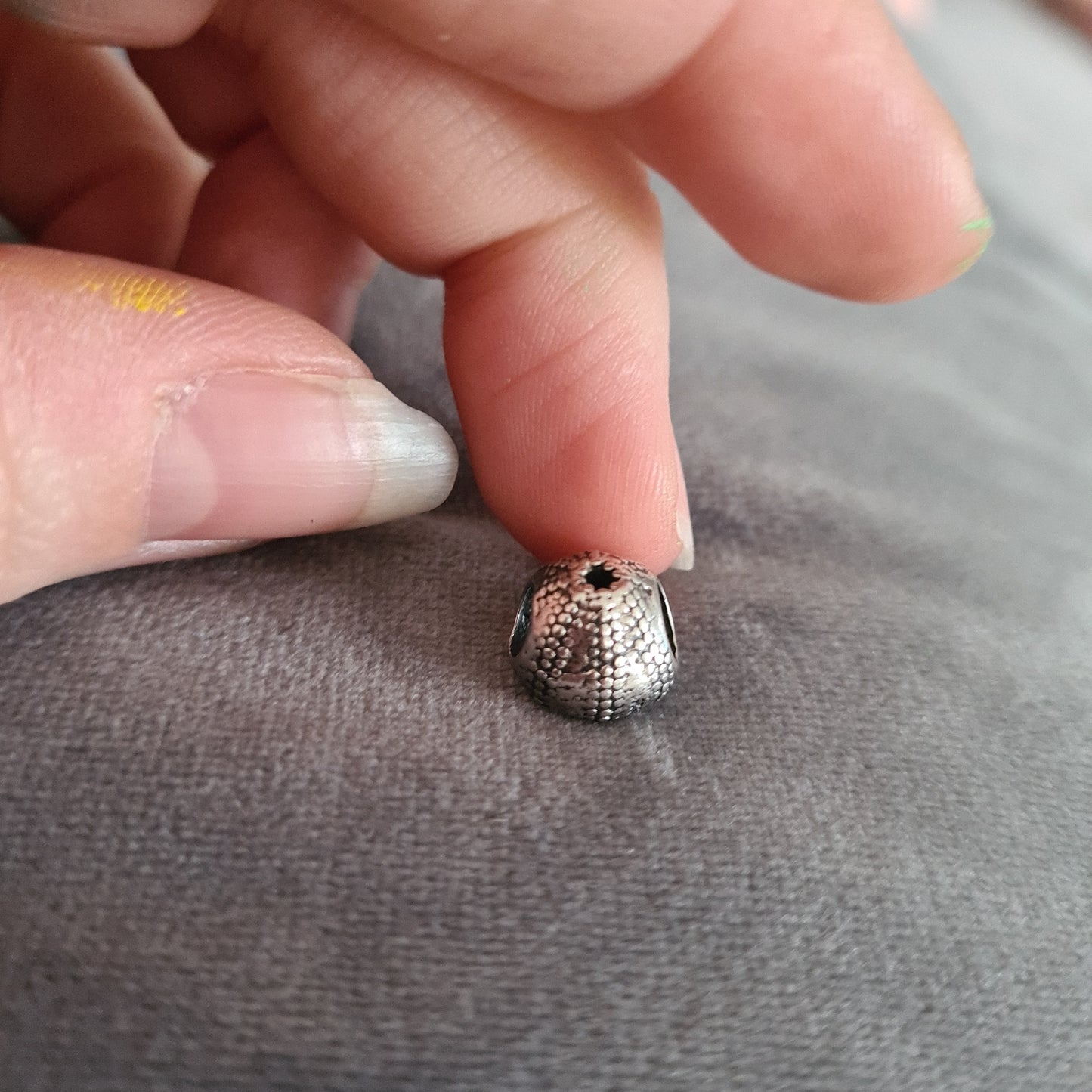 Silver Sea Urchin Beach Travel Charm