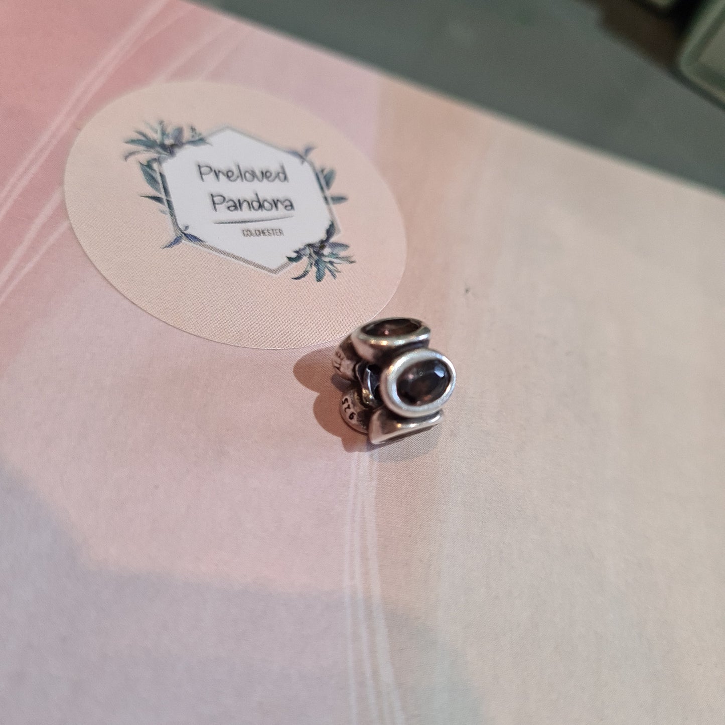 Genuine Pandora Rare Brown Oval Light Charm