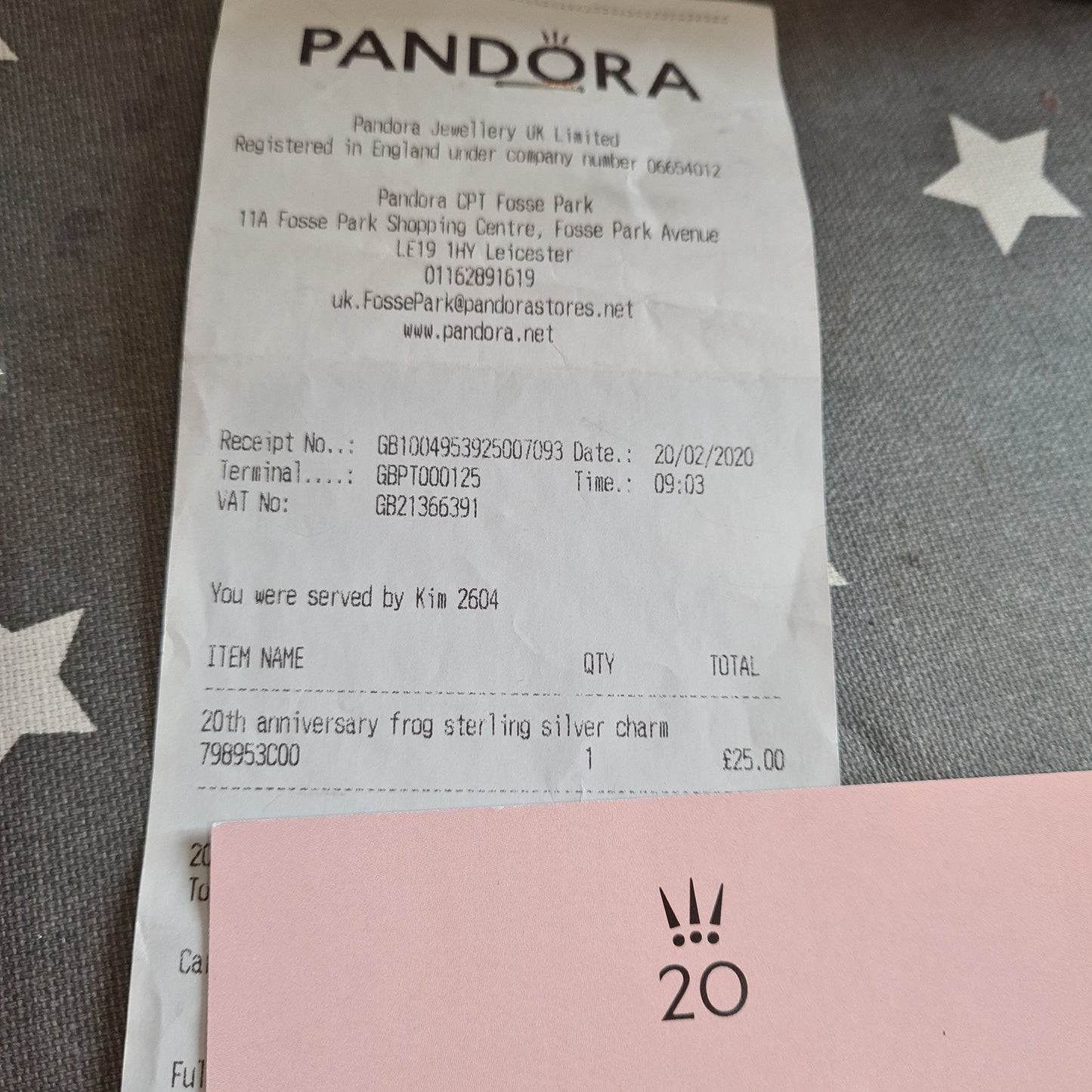 Genuine Pandora 20th Anniversary Frog No.2 February NO CERT