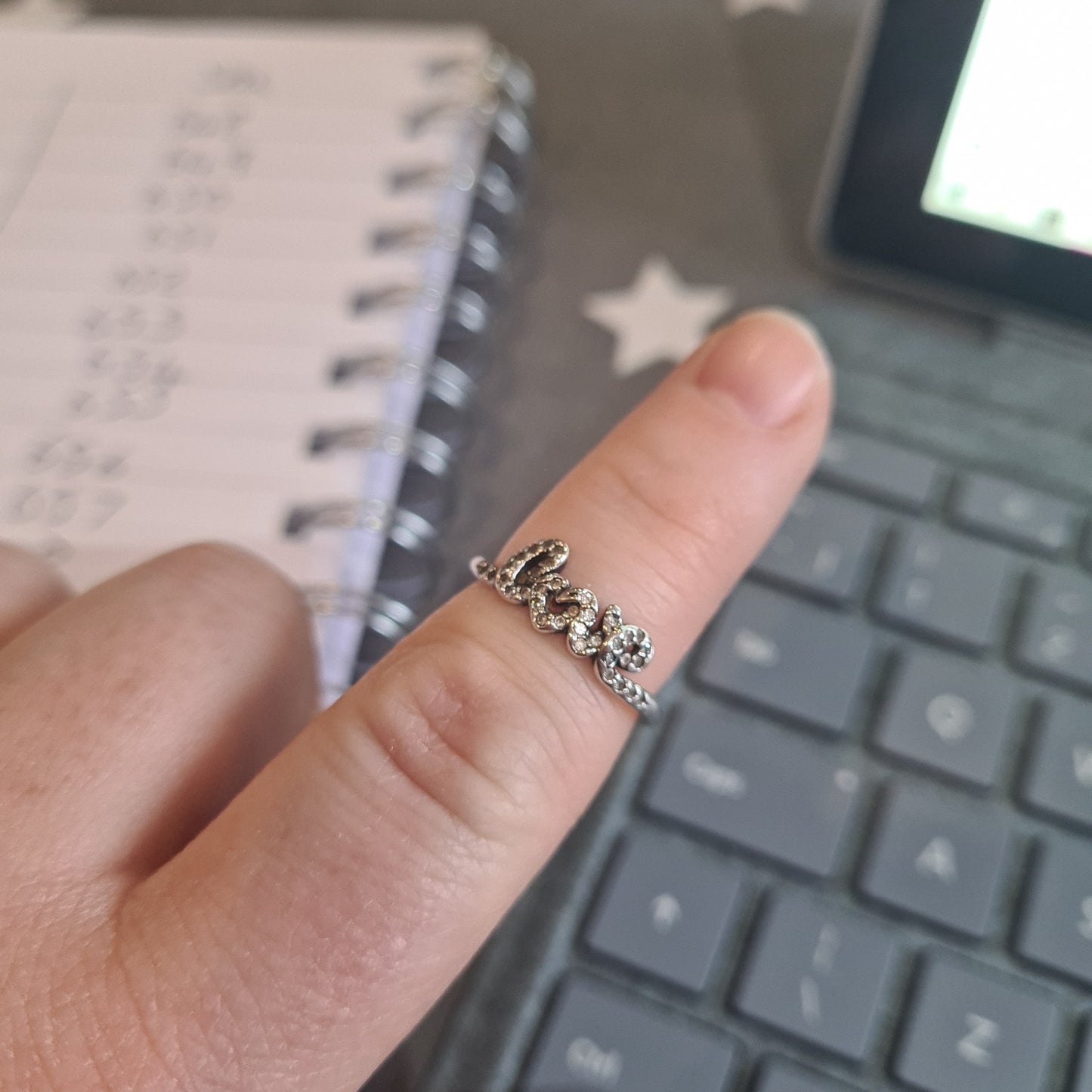 Genuine Pandora Love Pave Sparkle Ring Size 48