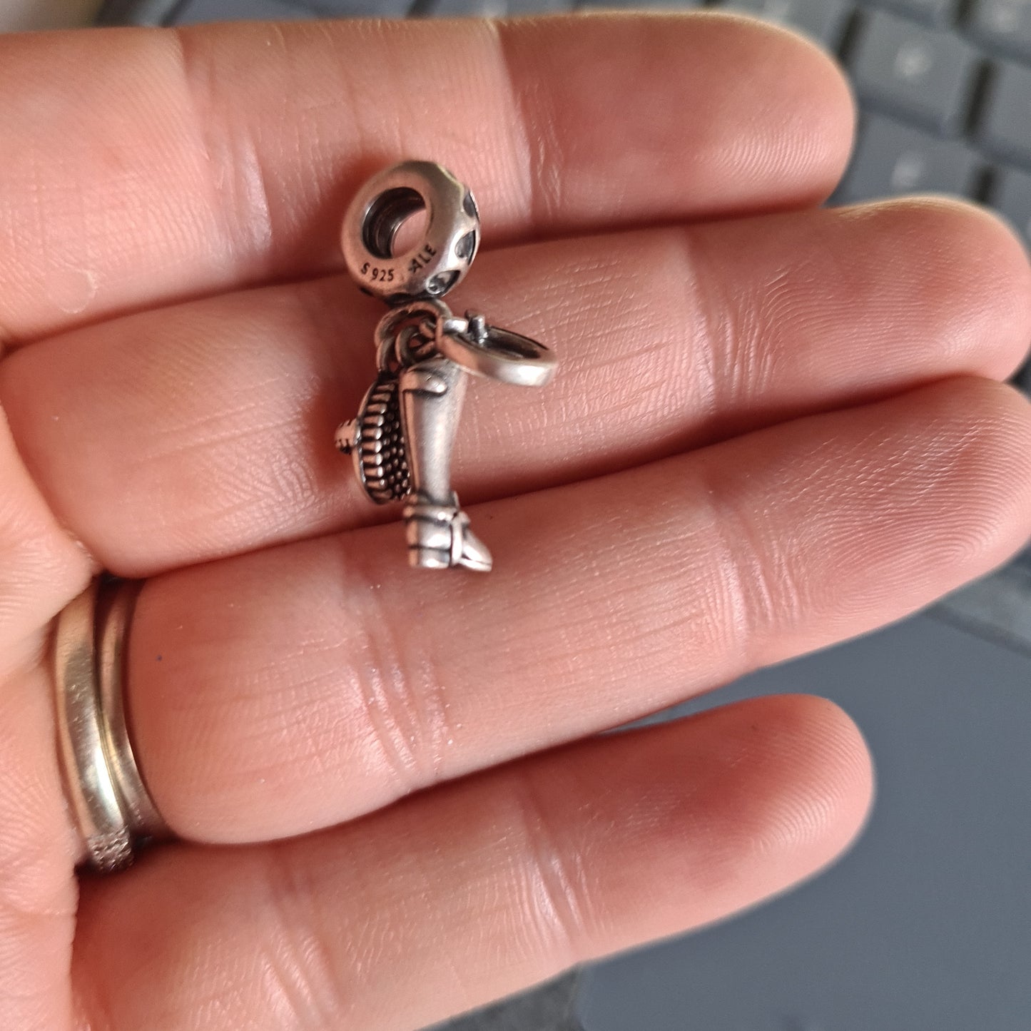 Genuine Pandora Horse / Pony Equestrian Horseshoe, Brush and Boot Dangle Charm