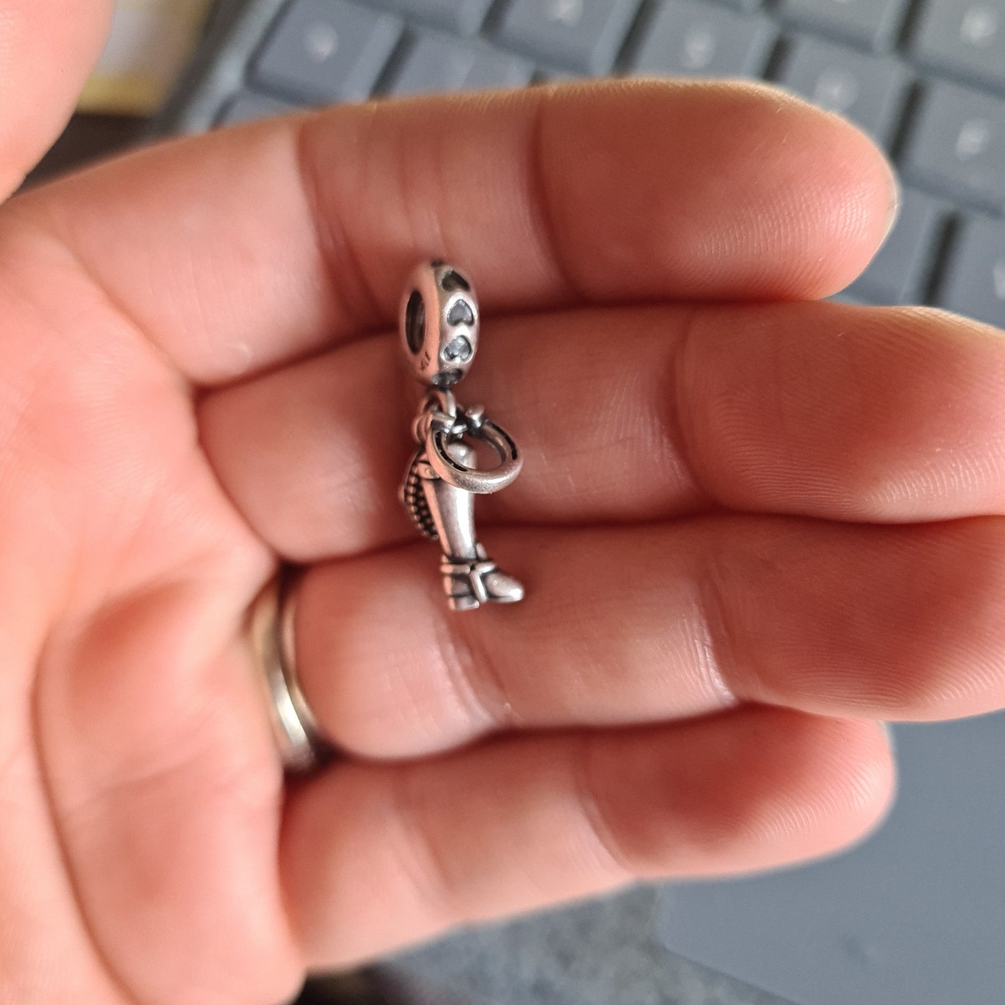 Genuine Pandora Horse / Pony Equestrian Horseshoe, Brush and Boot Dangle Charm