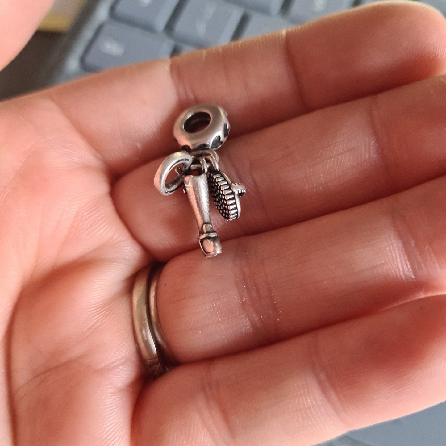 Genuine Pandora Horse / Pony Equestrian Horseshoe, Brush and Boot Dangle Charm