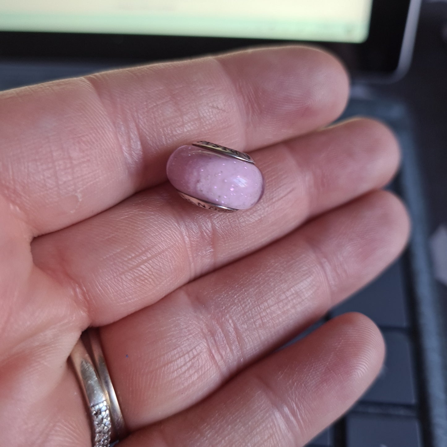 Unbranded Disney Princess Murano In Pink With Sparkle Lovely Charm