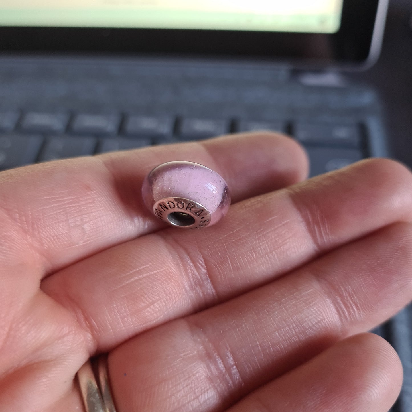 Unbranded Disney Princess Murano In Pink With Sparkle Lovely Charm