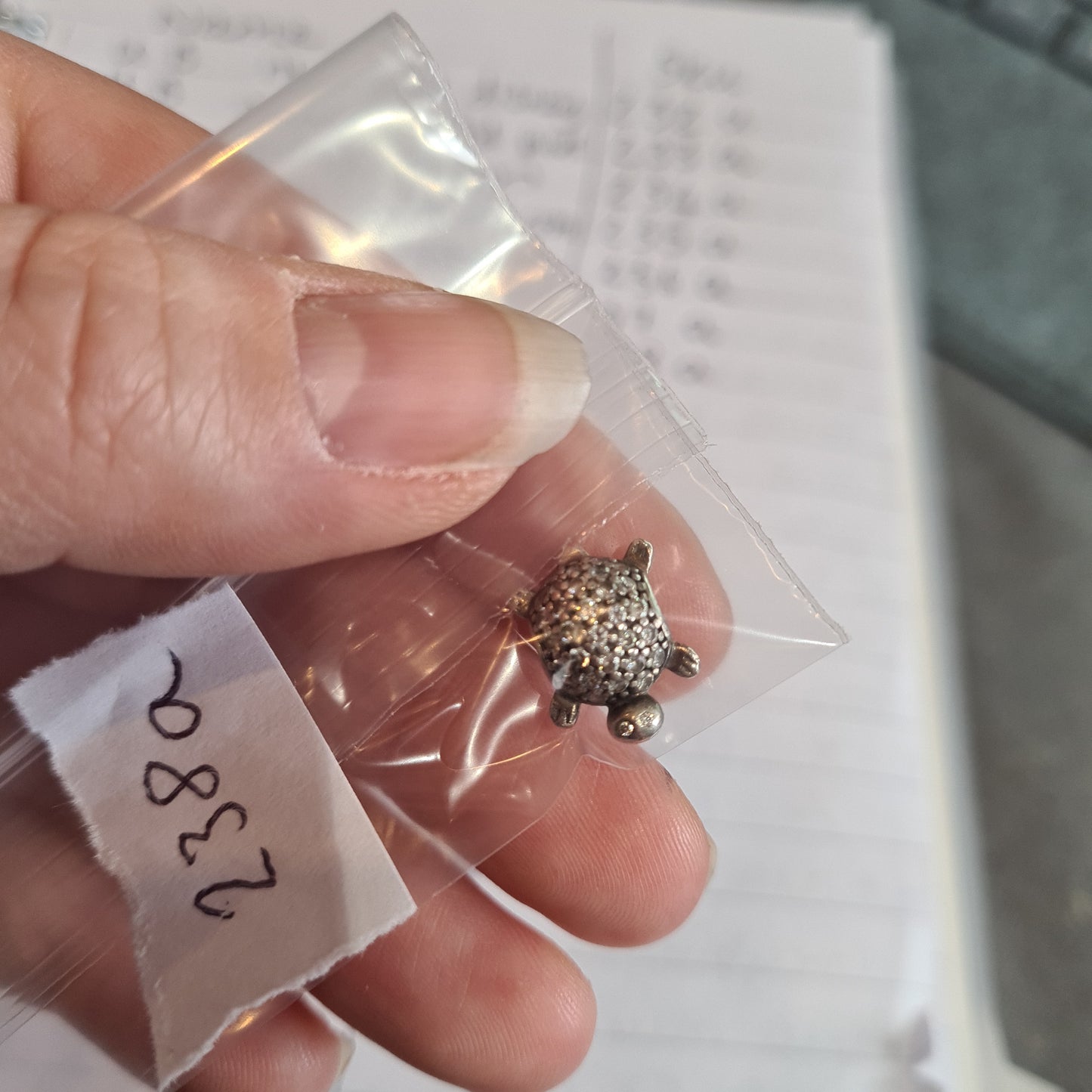 Genuine Pandora Pave Turtle Animal Beach Sea Charm