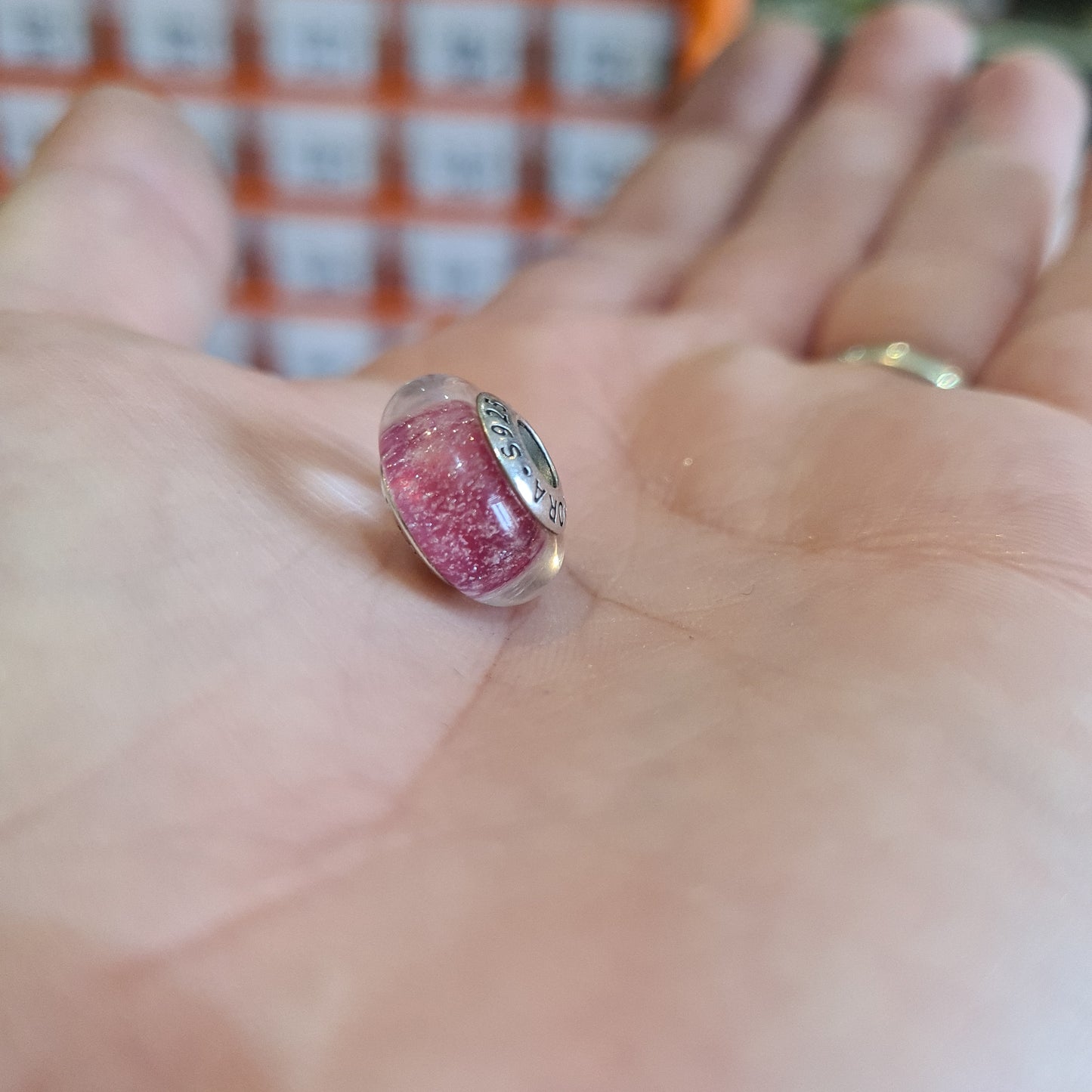 Genuine Pandora Disney Princess Murano Ana Pink