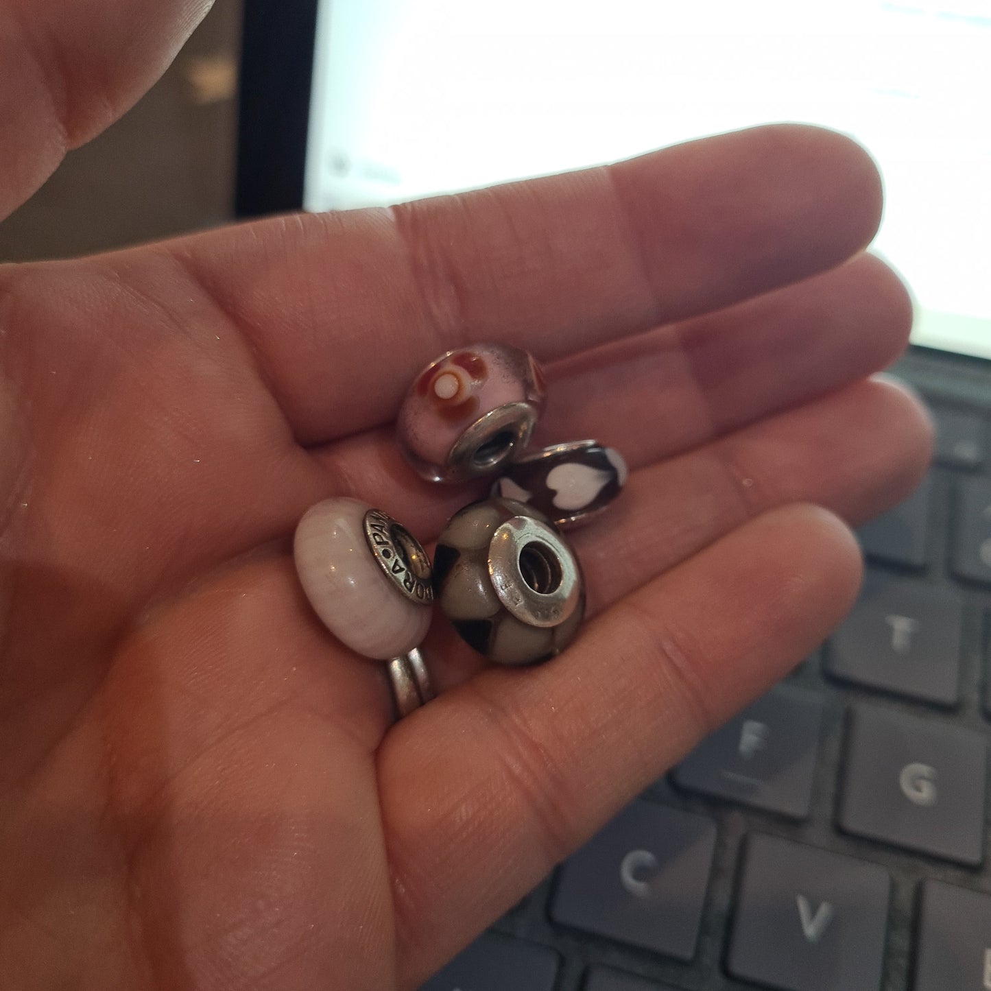 Bundle of Genuine Pandora Murano Glass Charms DEFECT SALE