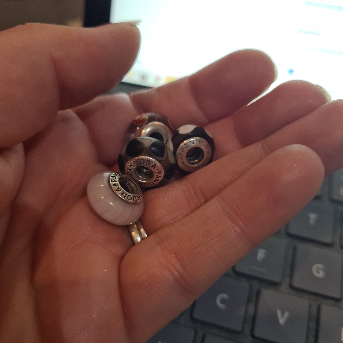 Bundle of Genuine Pandora Murano Glass Charms DEFECT SALE