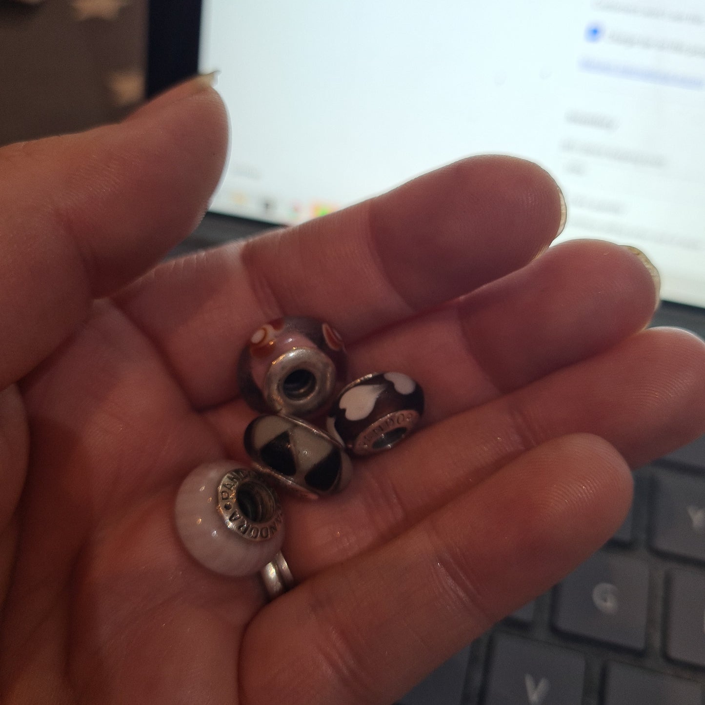 Bundle of Genuine Pandora Murano Glass Charms DEFECT SALE