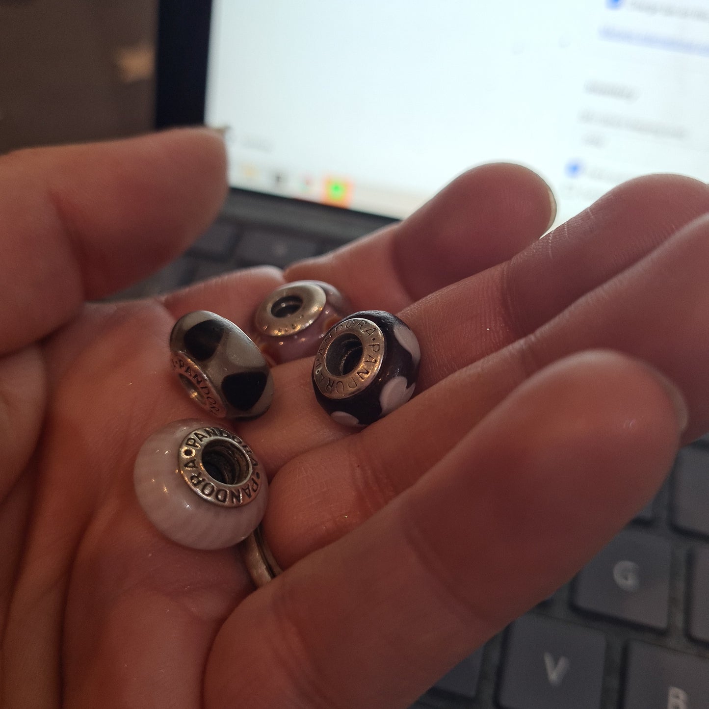 Bundle of Genuine Pandora Murano Glass Charms DEFECT SALE