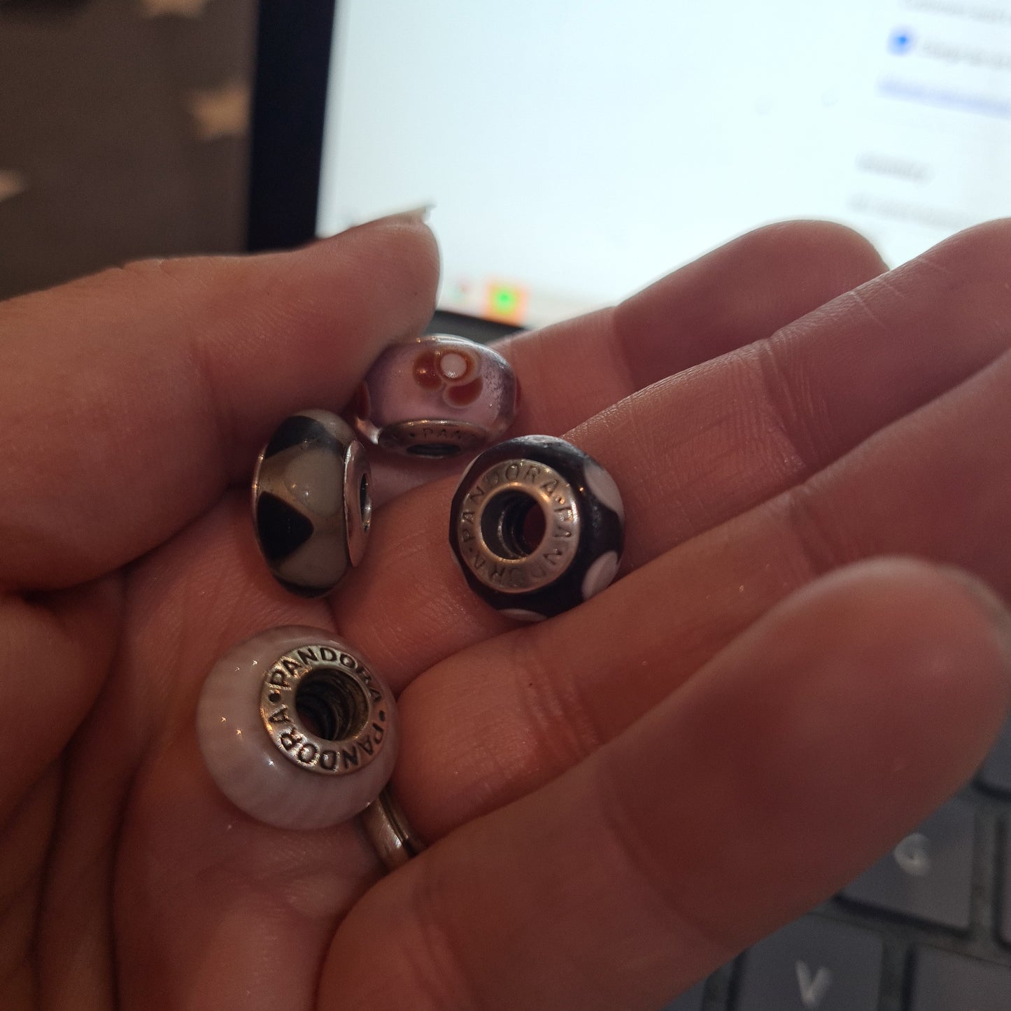 Bundle of Genuine Pandora Murano Glass Charms DEFECT SALE
