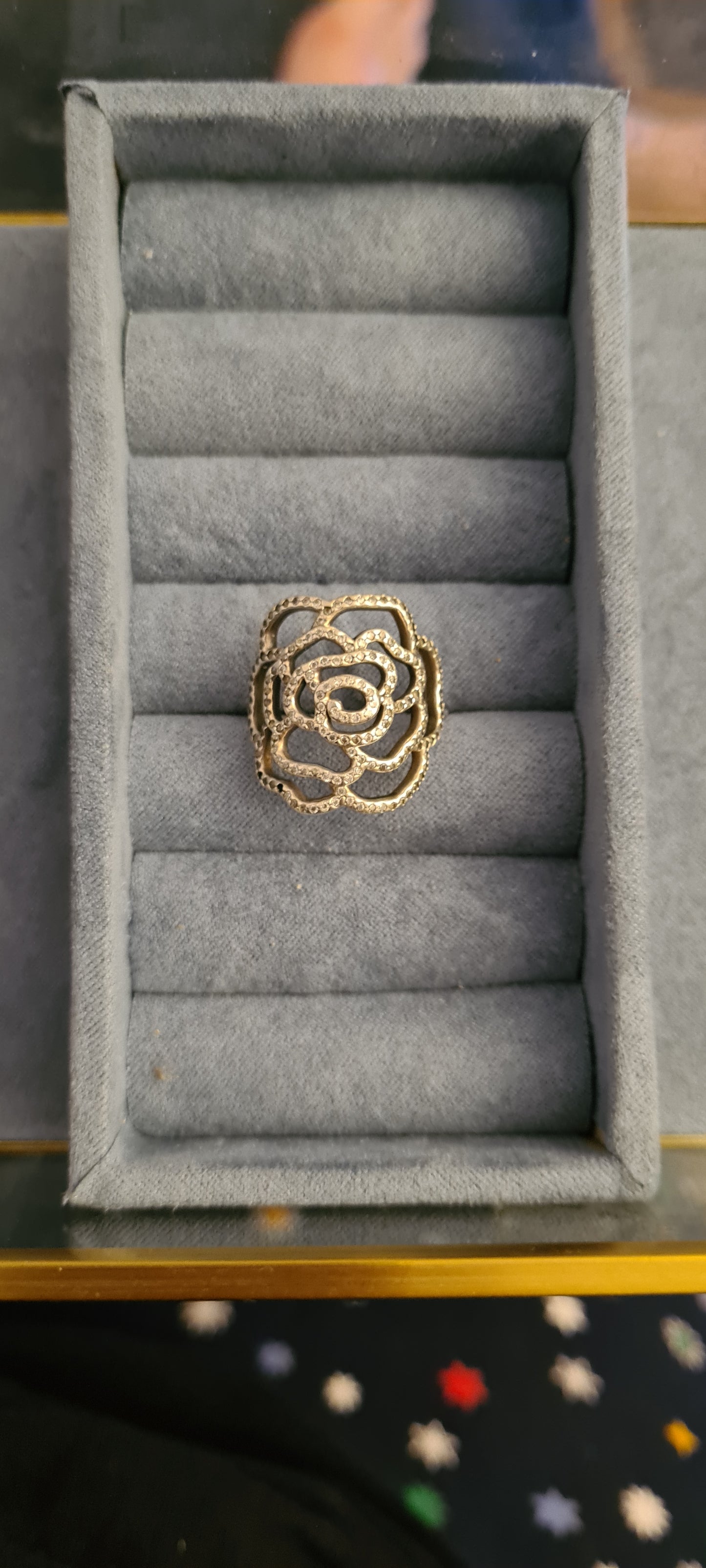 Genuine Pandora Rose Statement Ring Size 54