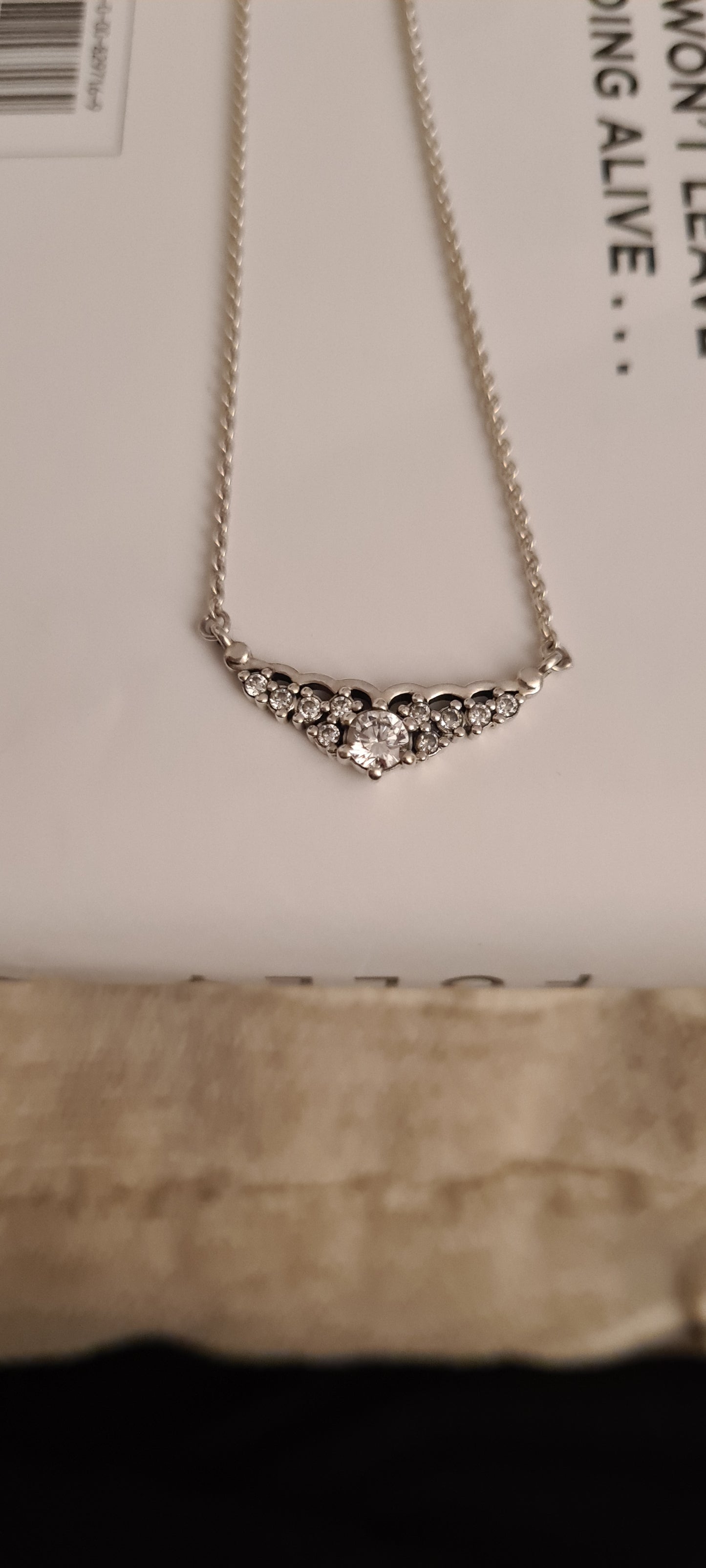 Genuine Pandora Princess Tiara Necklace