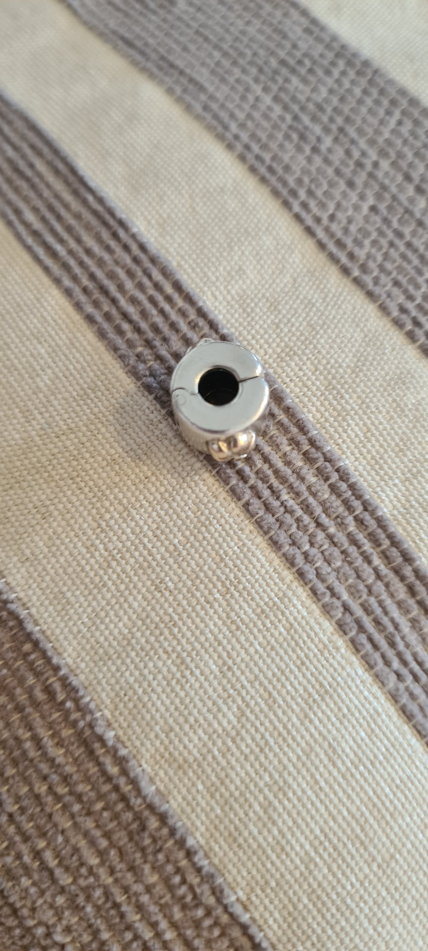 Genuine Pandora Two Tone Rare Flower Gold Clips Pair