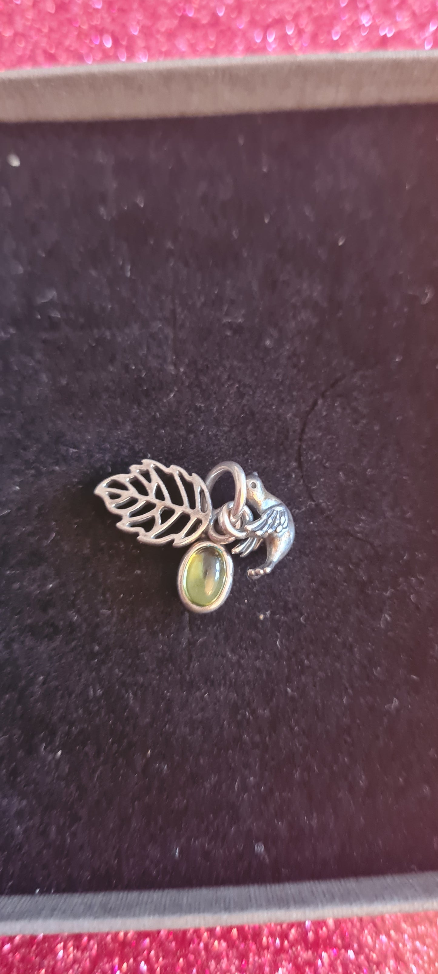 Genuine Pandora Trinity Forest Charm Dangle Rare