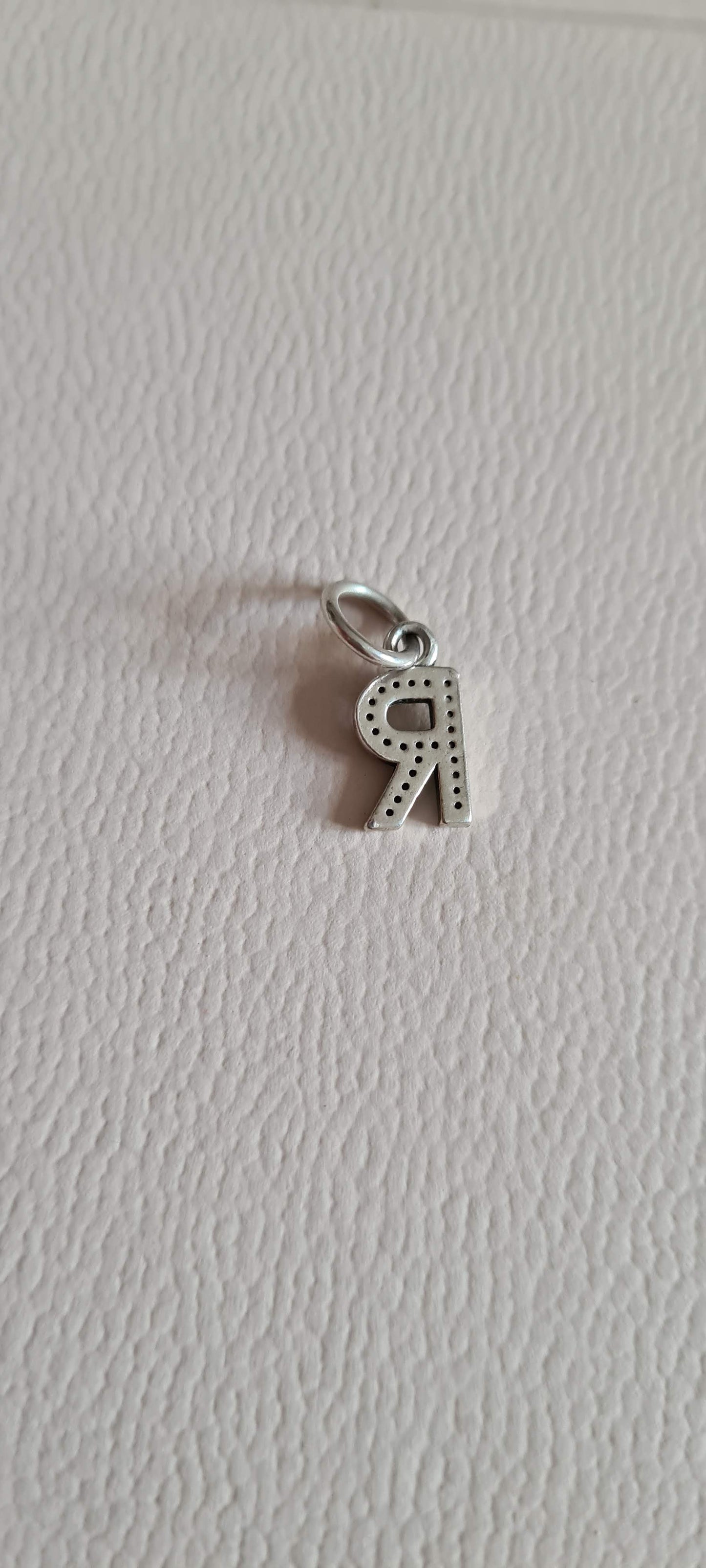 Genuine Pandora Letter R Dangle Pave