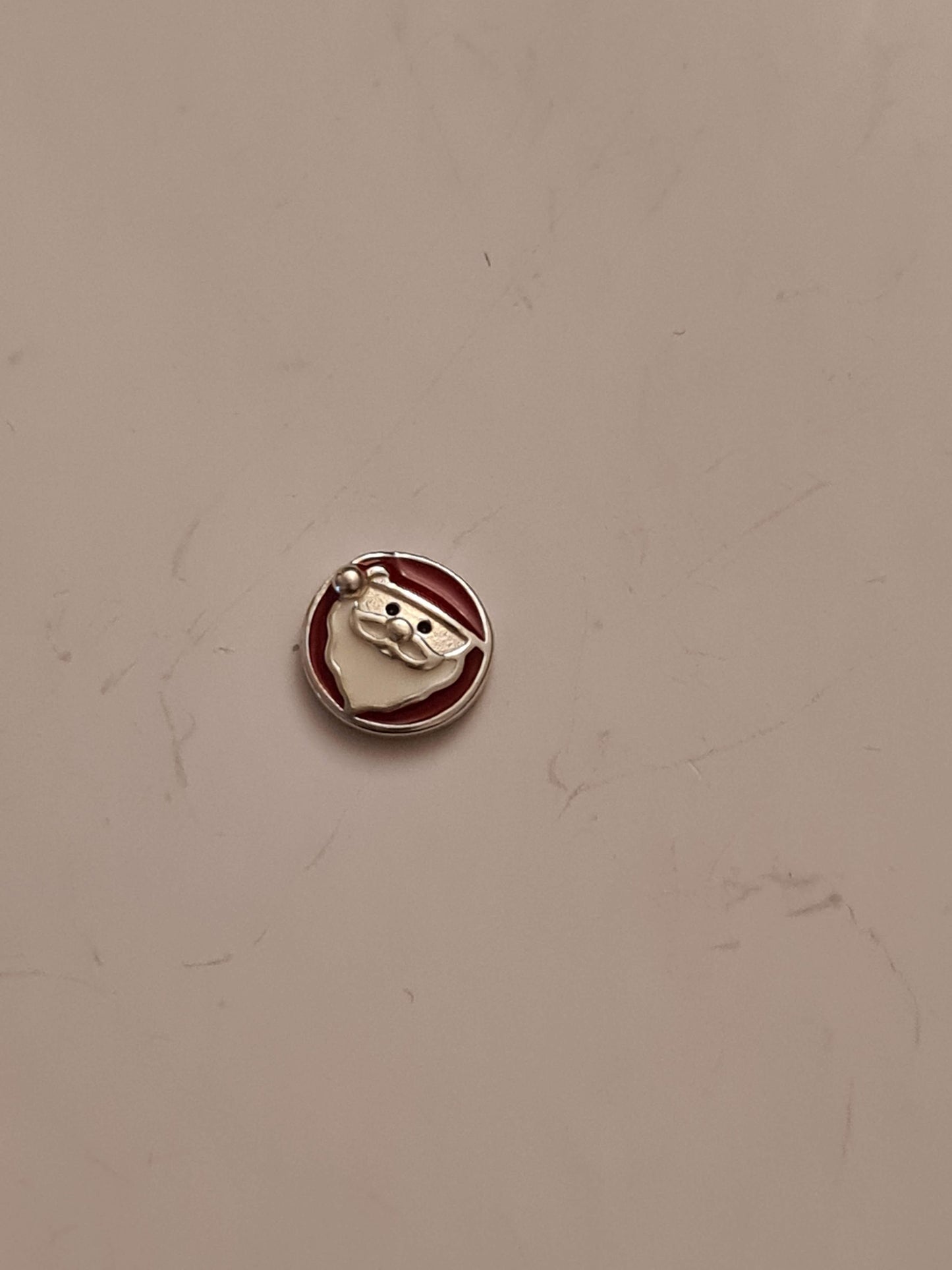 Genuine Pandora Floating Locket Petite Charm Santa Clause Xmas