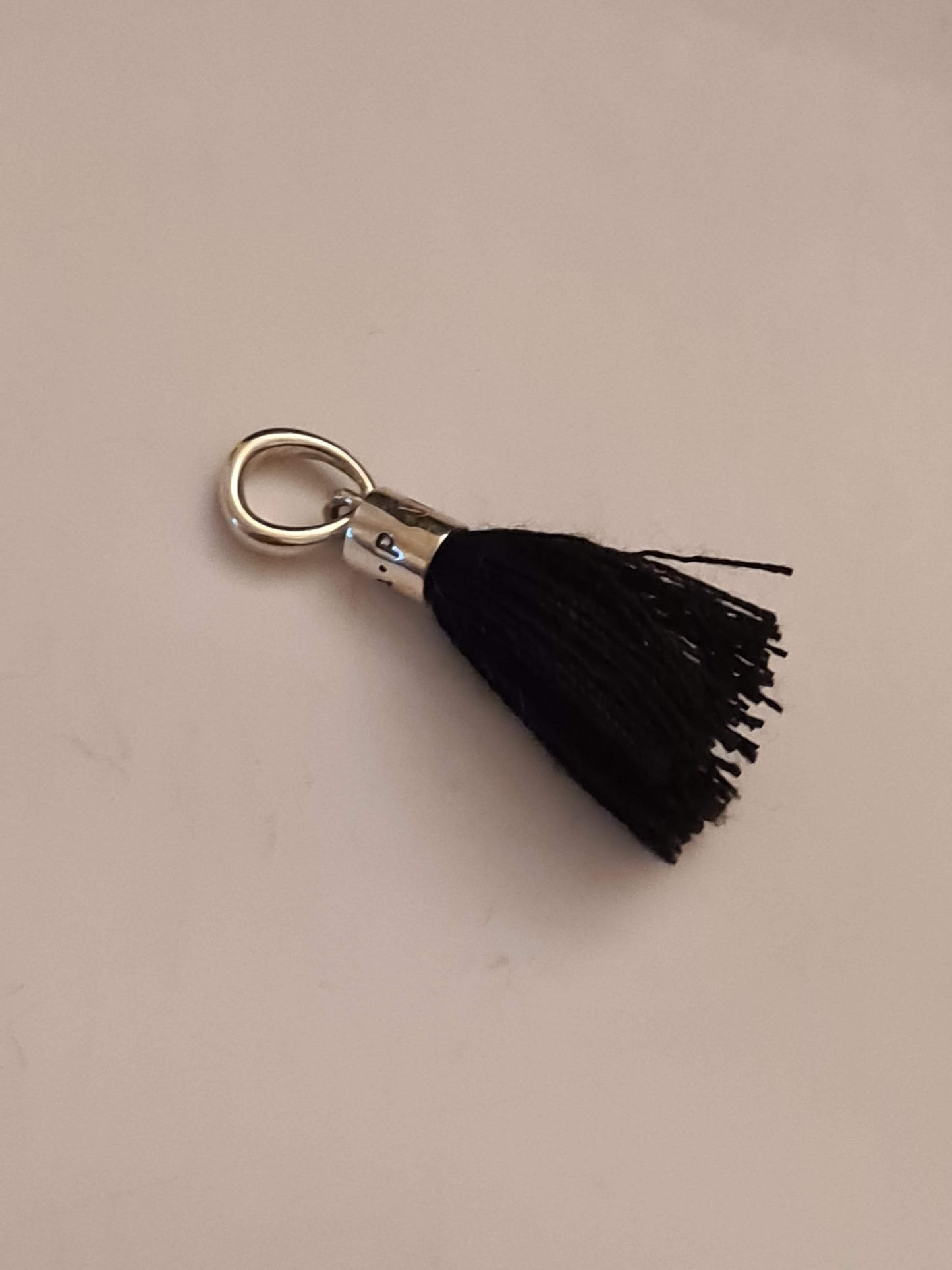 Genuine Pandora Black Tassel Charm Dangle