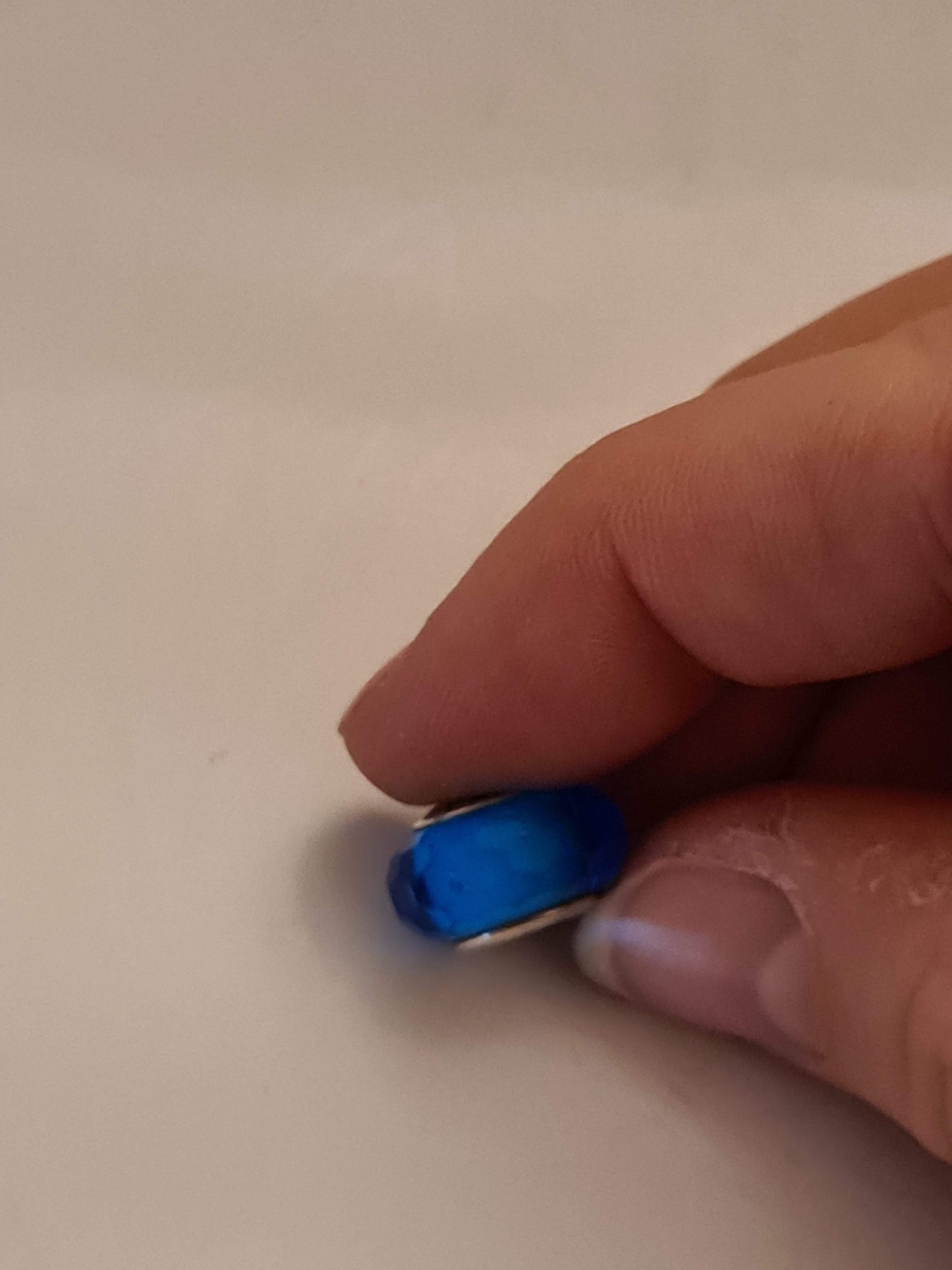 Genuine Pandora Blue Facetted Murano Glass Charm