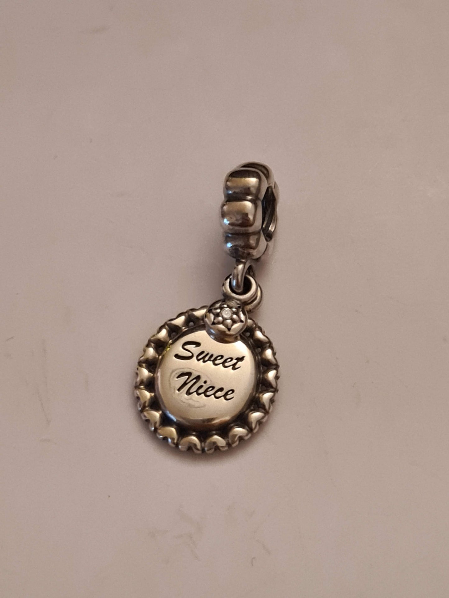 Genuine Pandora Sweet Niece Charm Dangle Gift