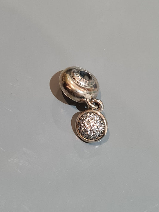 Genuine Pandora Hope Essence Me Dangle Pave Charm