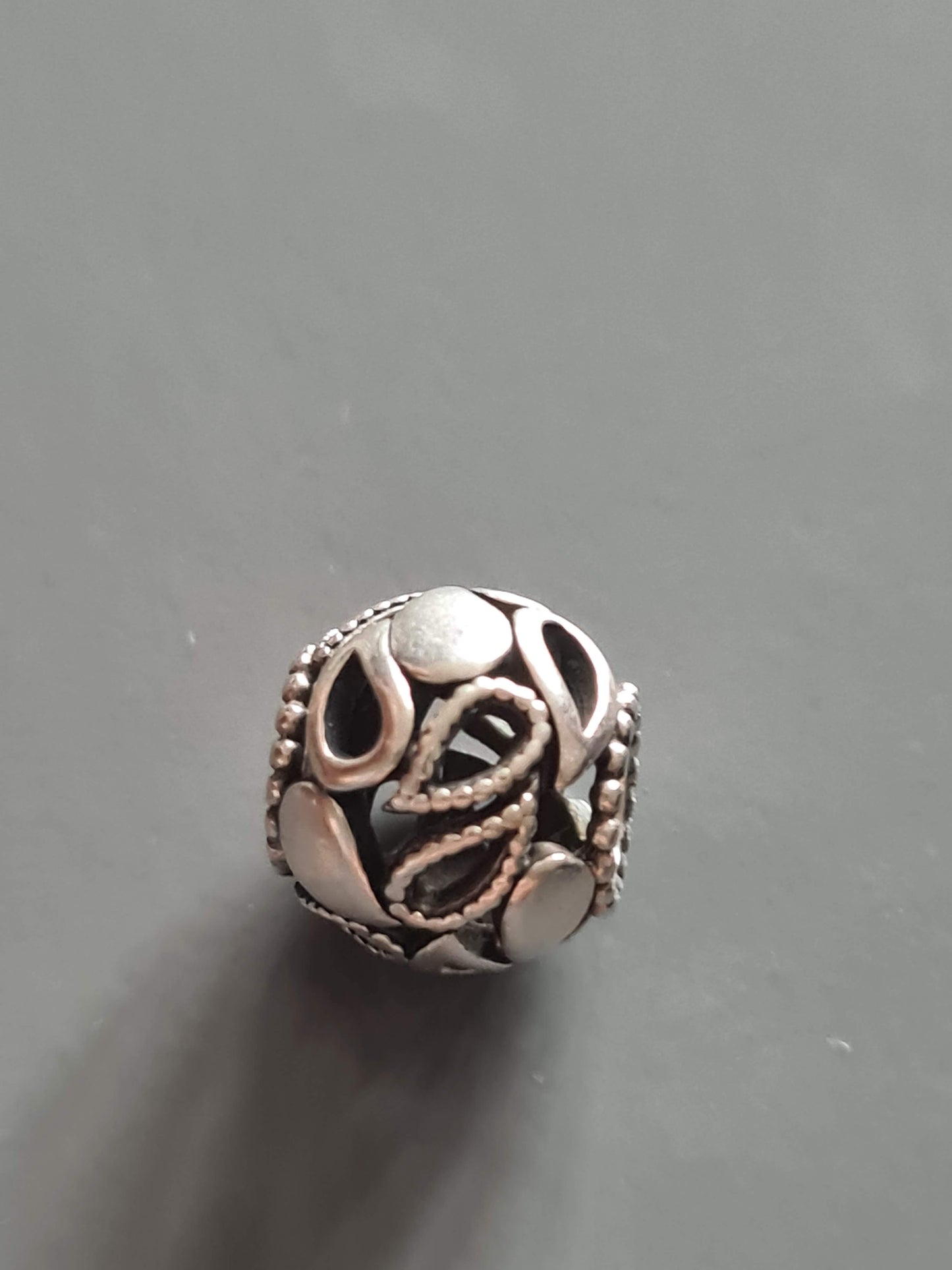 Genuine Pandora Leaf Open Work Nature Teardrop Charm
