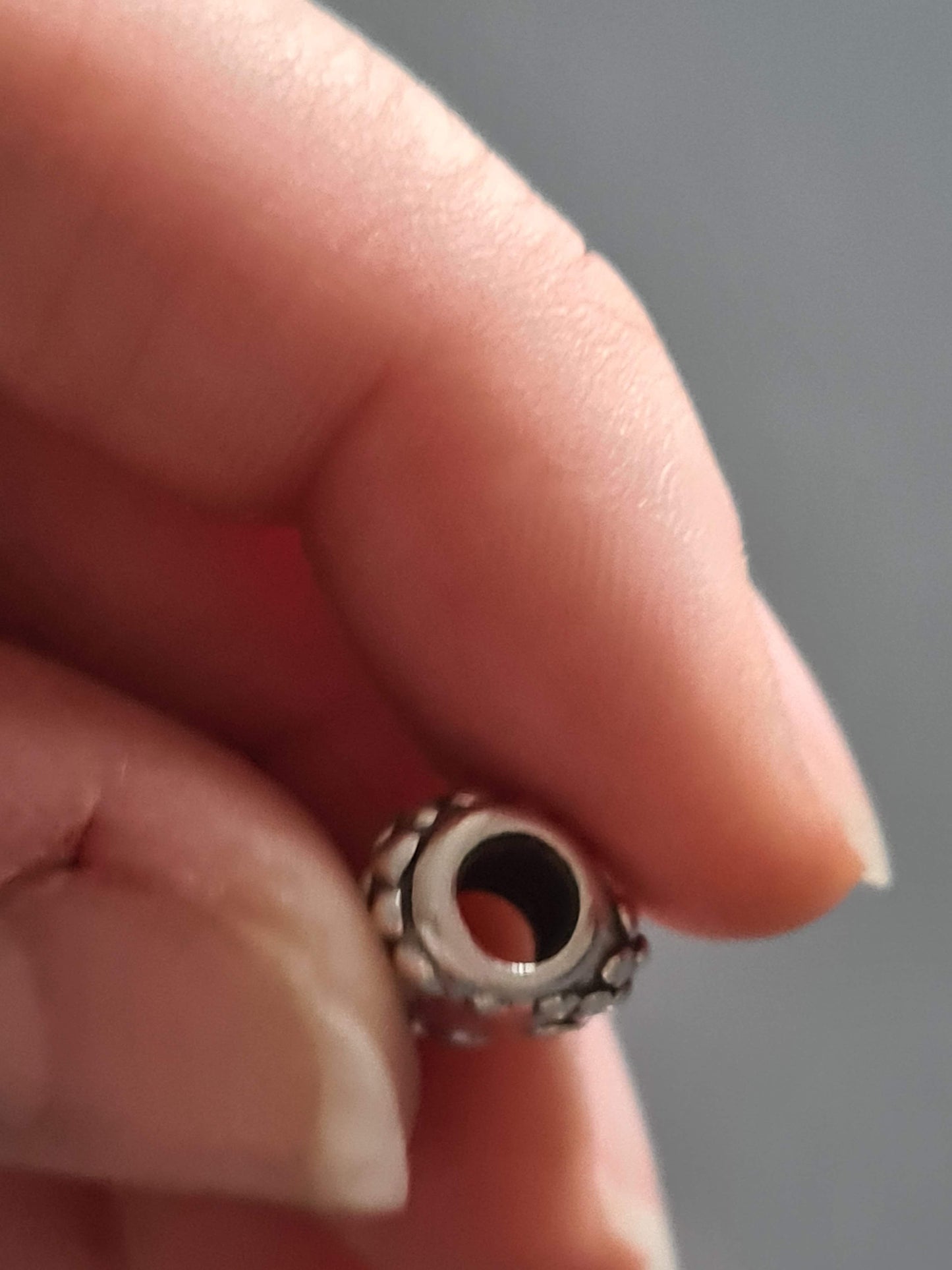 Genuine Pandora Mum in a Million Charm with Pink Stone Heart