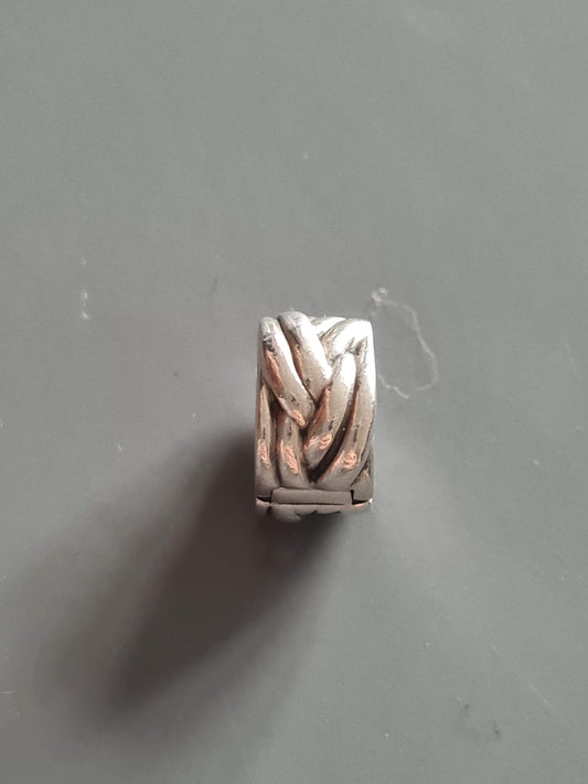 Genuine Pandora Basket Weave Knot Clips