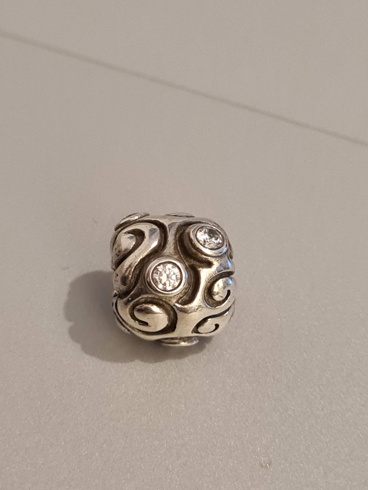 Genuine Pandora Huge Large Clear CZ Stone Heavy Day Dream Charm