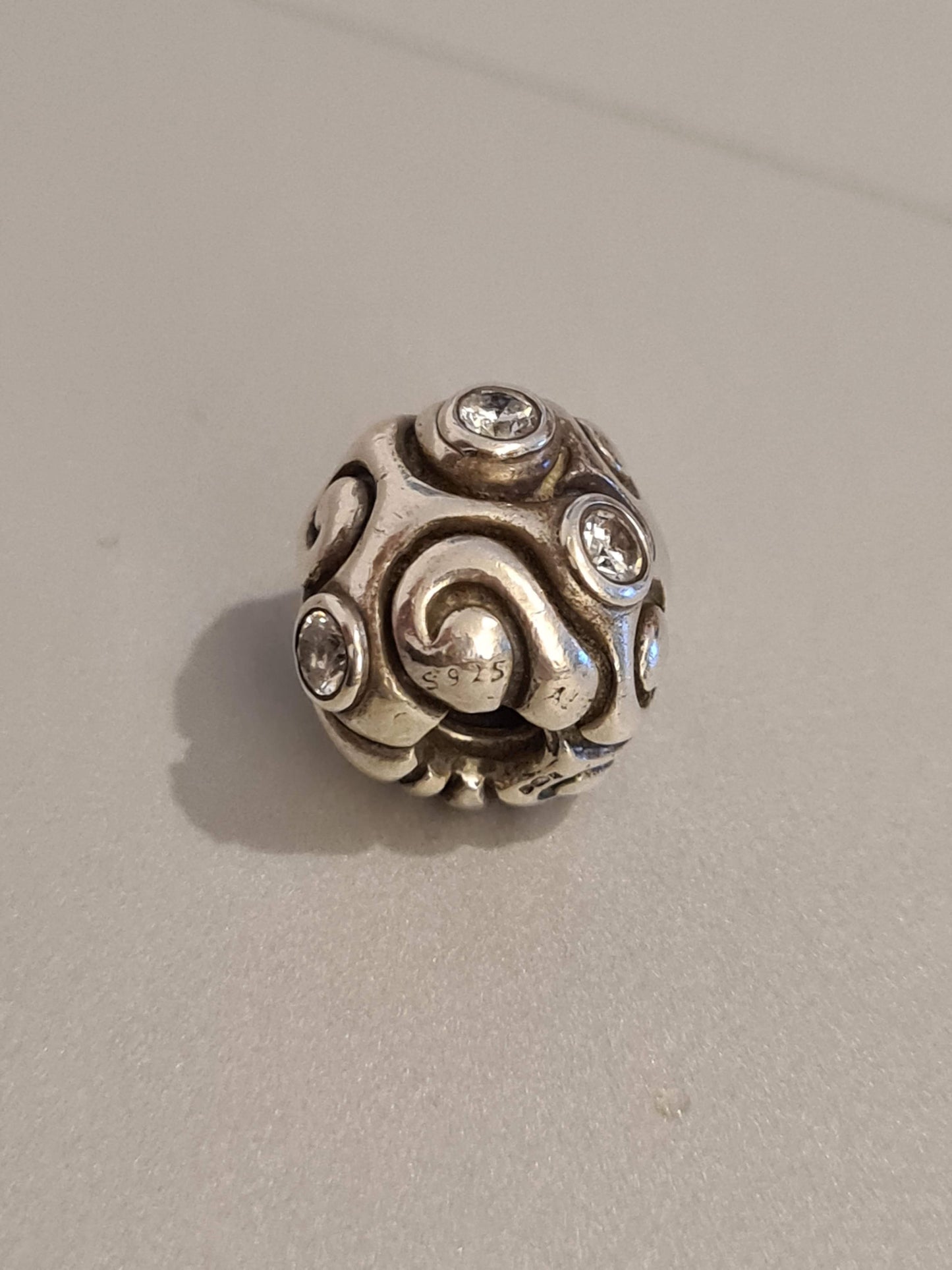 Genuine Pandora Huge Large Clear CZ Stone Heavy Day Dream Charm