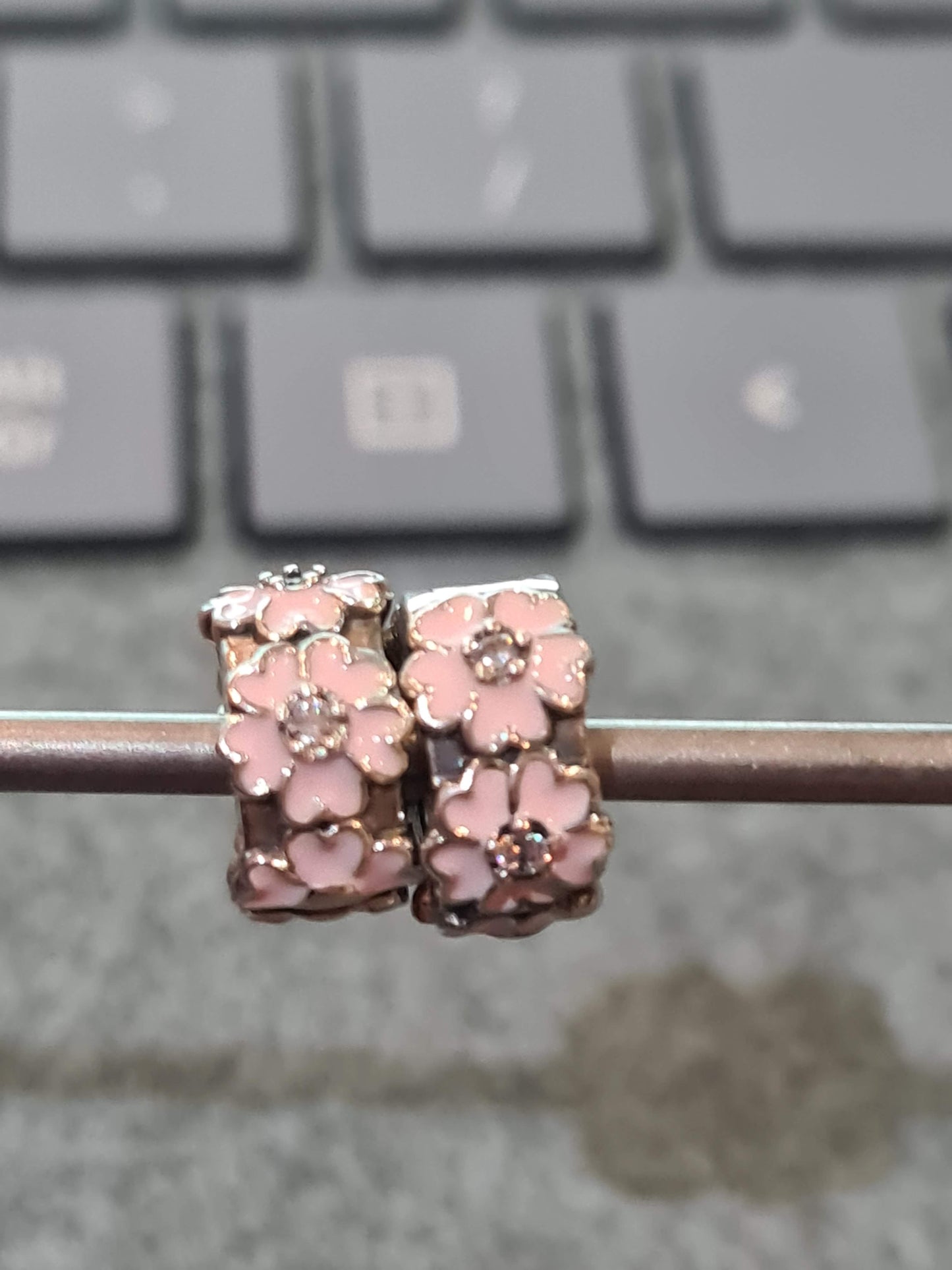 Genuine Pandora Pink Cherry Blossom Silicone Clip
