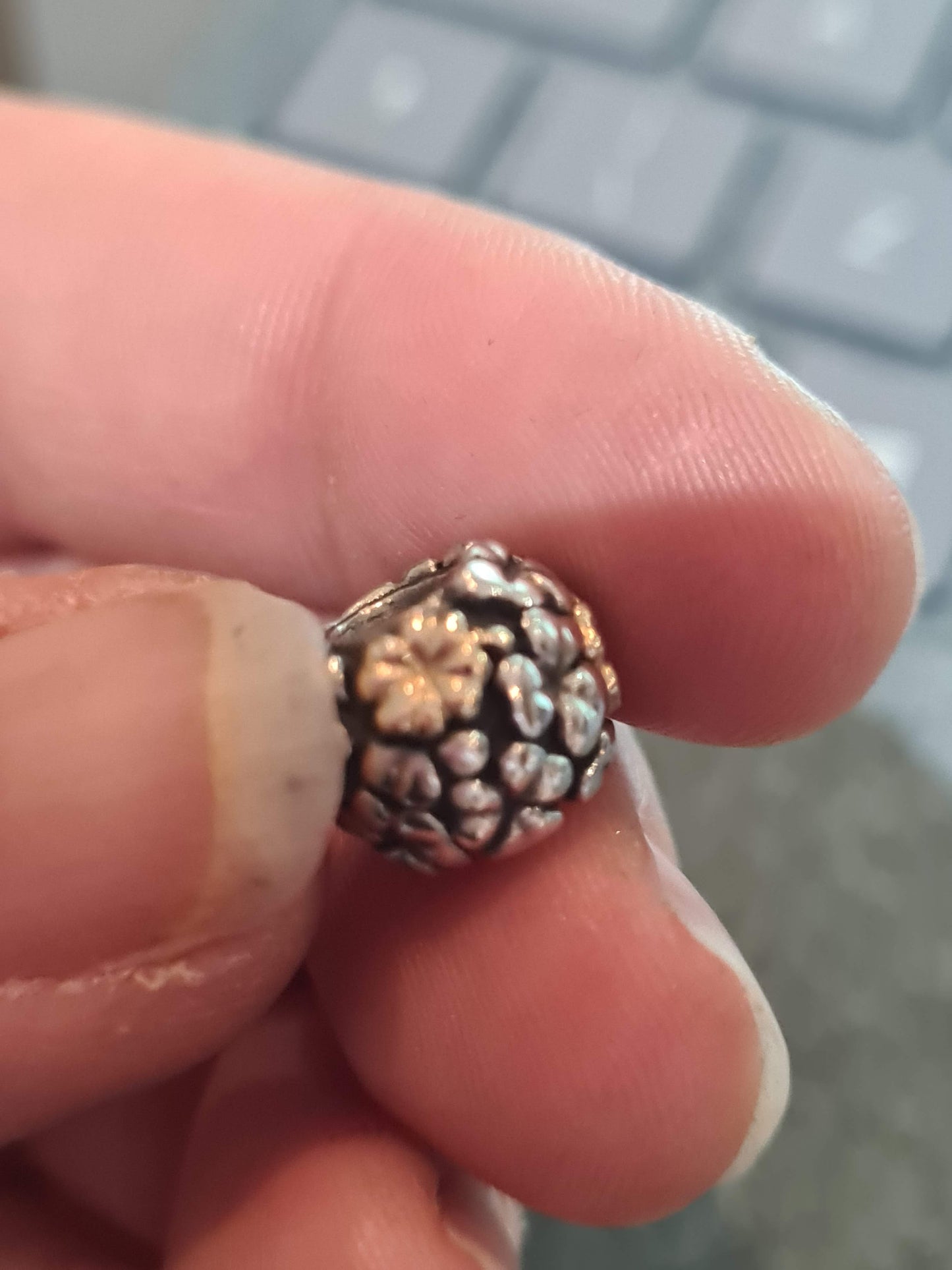 Genuine Pandora Two Tone Clover Charm HTF