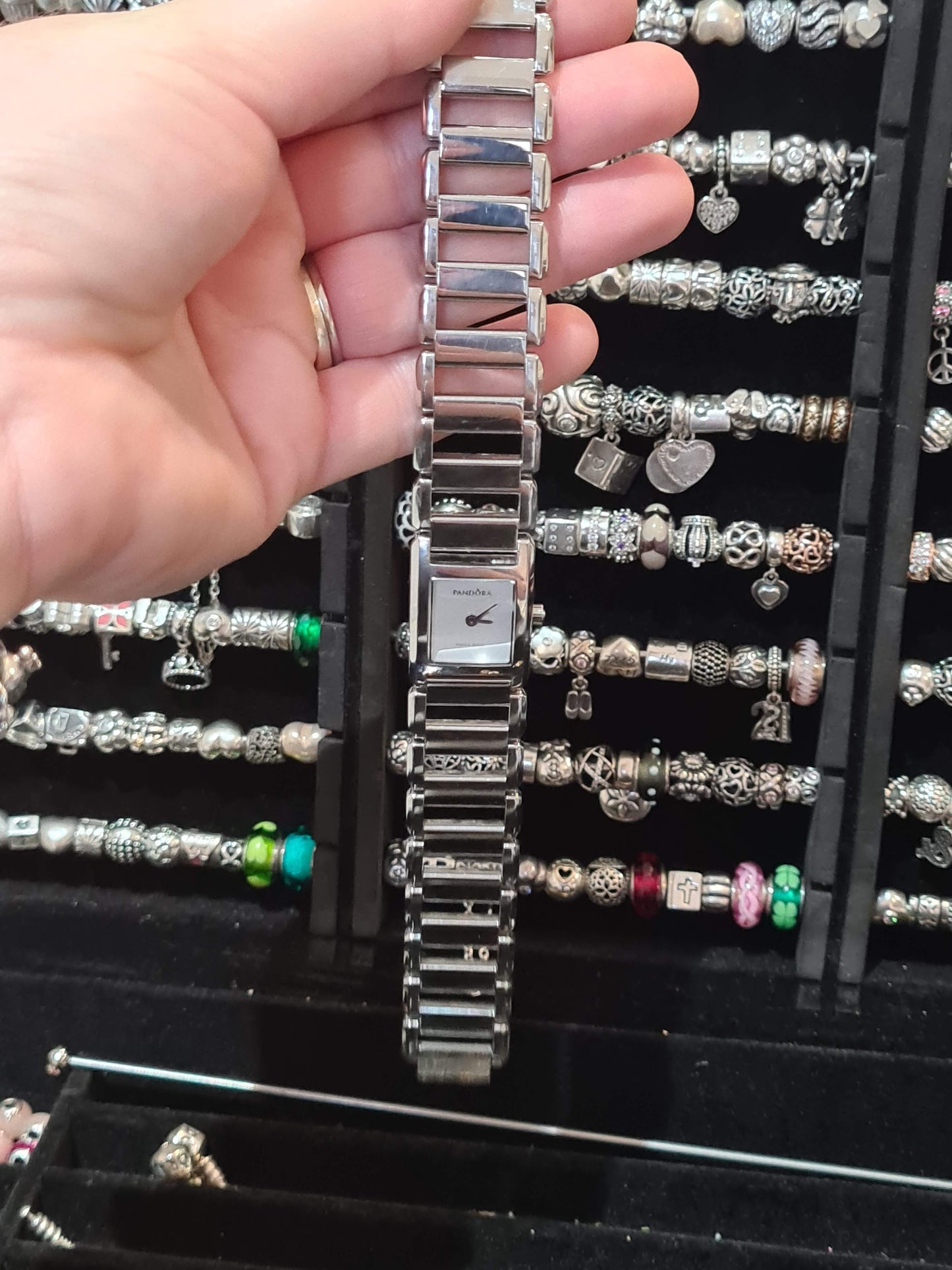 Genuine Pandora Stainless Steel Watch in Silver In Great condition