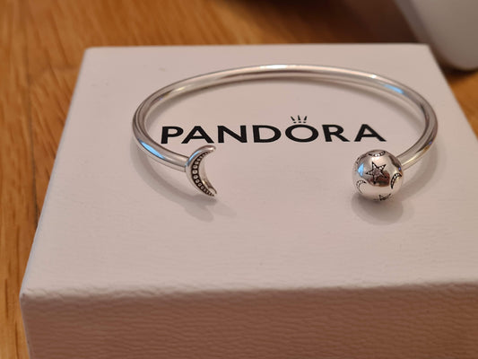 Genuine Pandora Sun and Moon Bangle Size ...