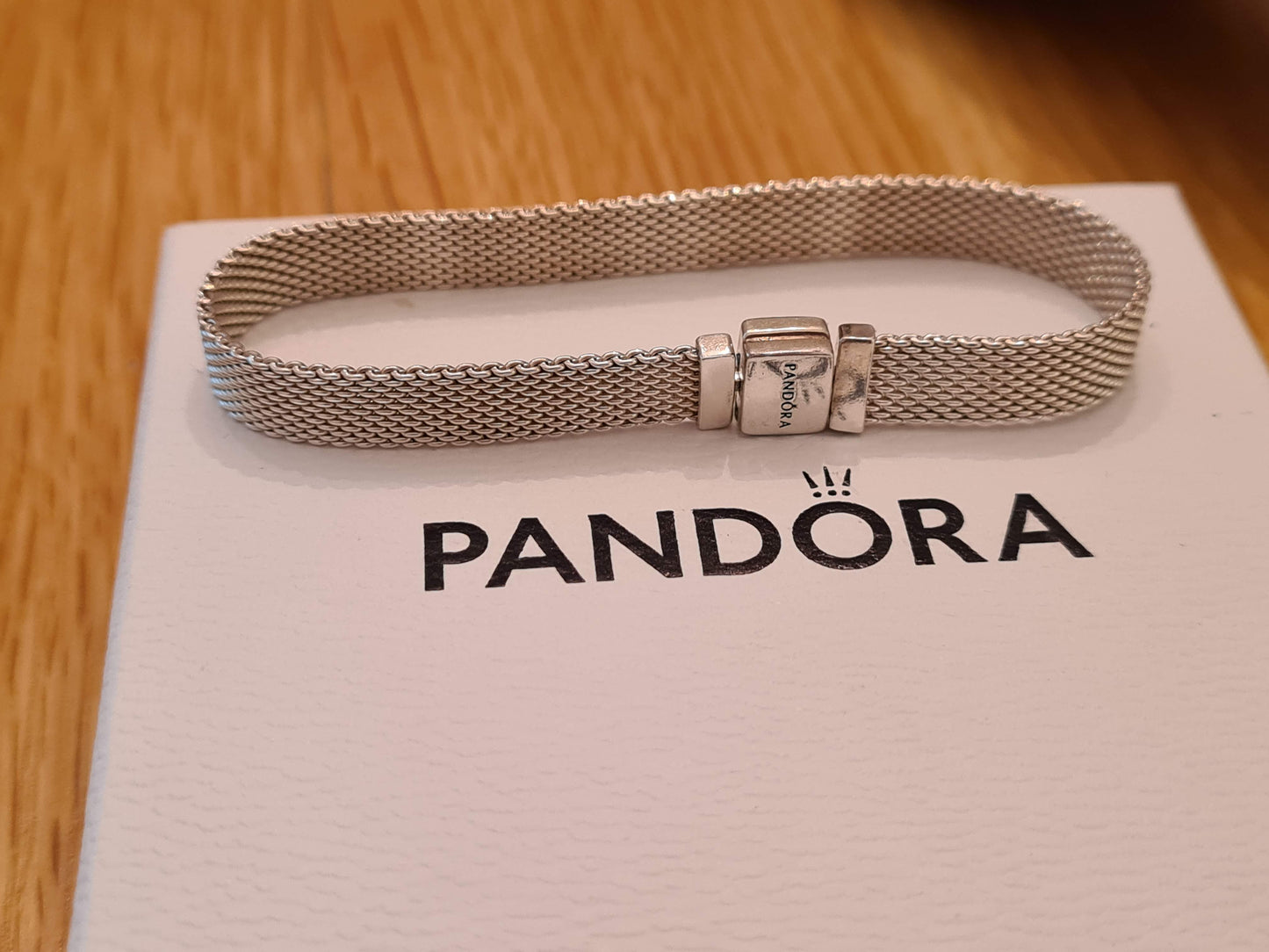 Genuine Pandora Reflexions Mesh Flat Bracelet Size